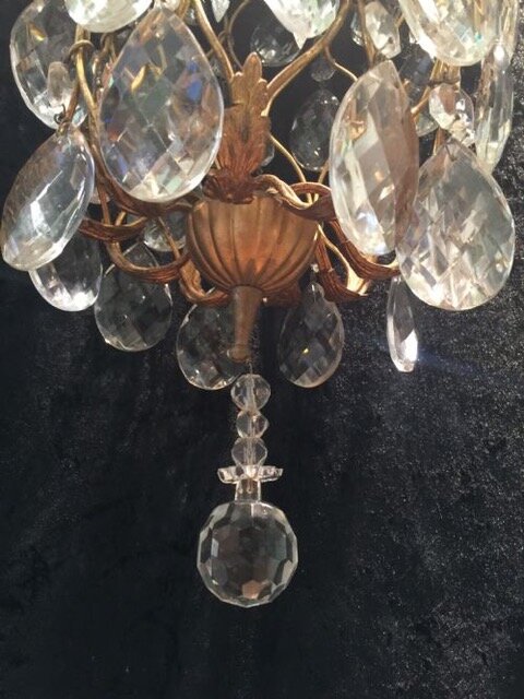 Italian Brass Pineapple Chandelier — Crystal Corner Chandeliers