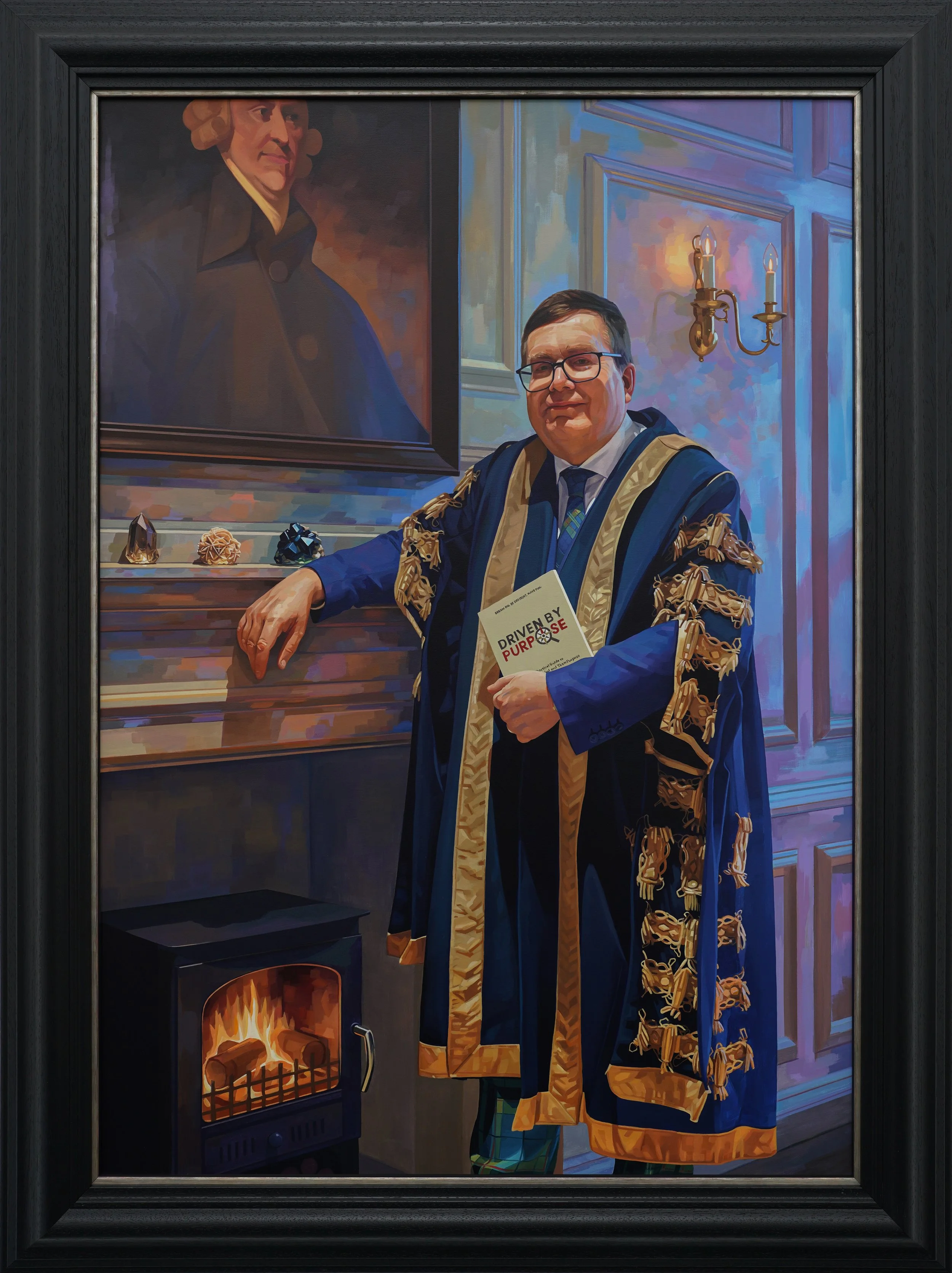 Heriot-Watt Principal Richard A. Williams, Oil on Canvas, 100 x 70cm, 2026 (University Collection)