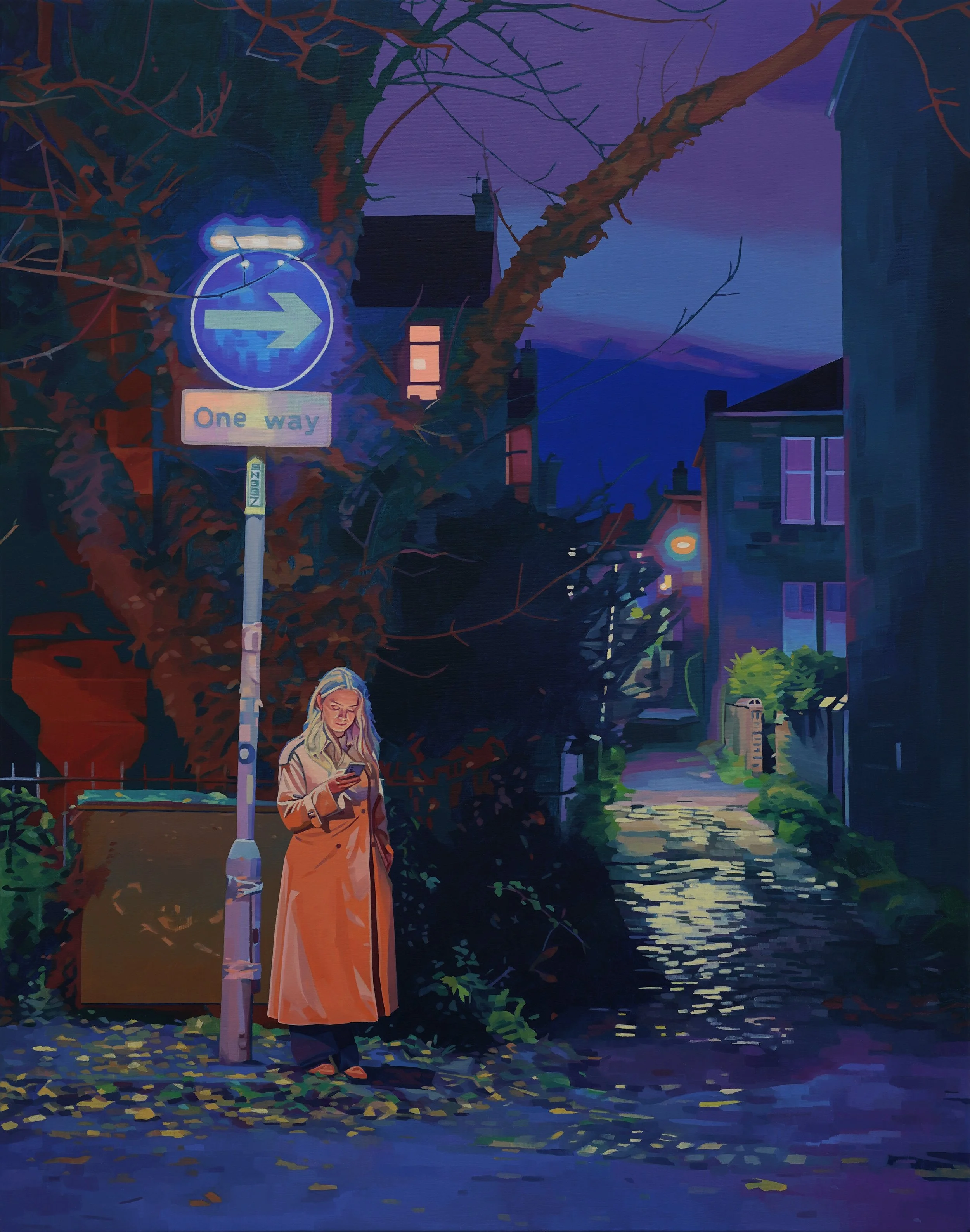 One Way, Oil on canvas, 70 x 55 cm