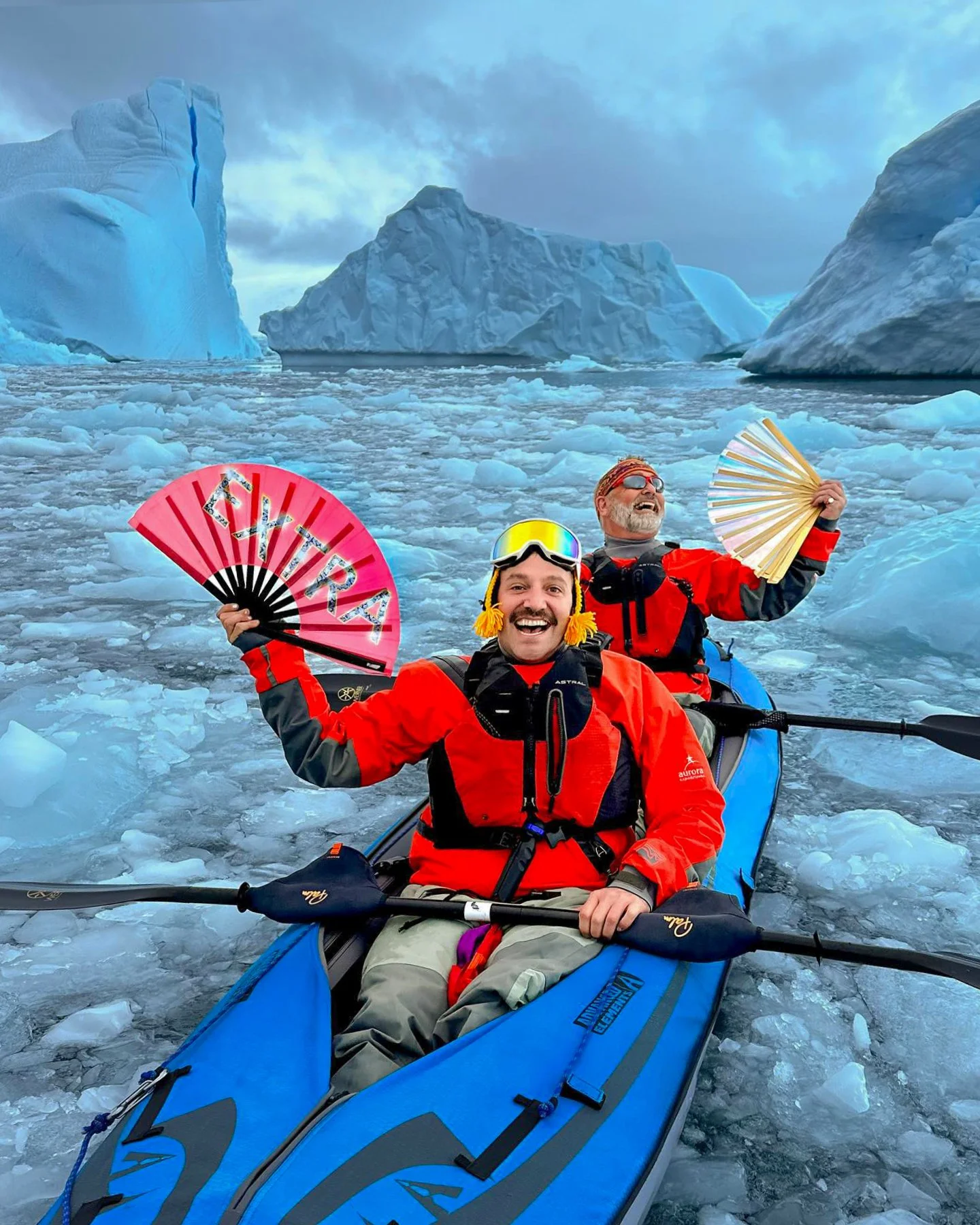 Setting up the images in our Antarctica Pride Cruise photoshoot in 2024 ready for our cruise in Feb 2025