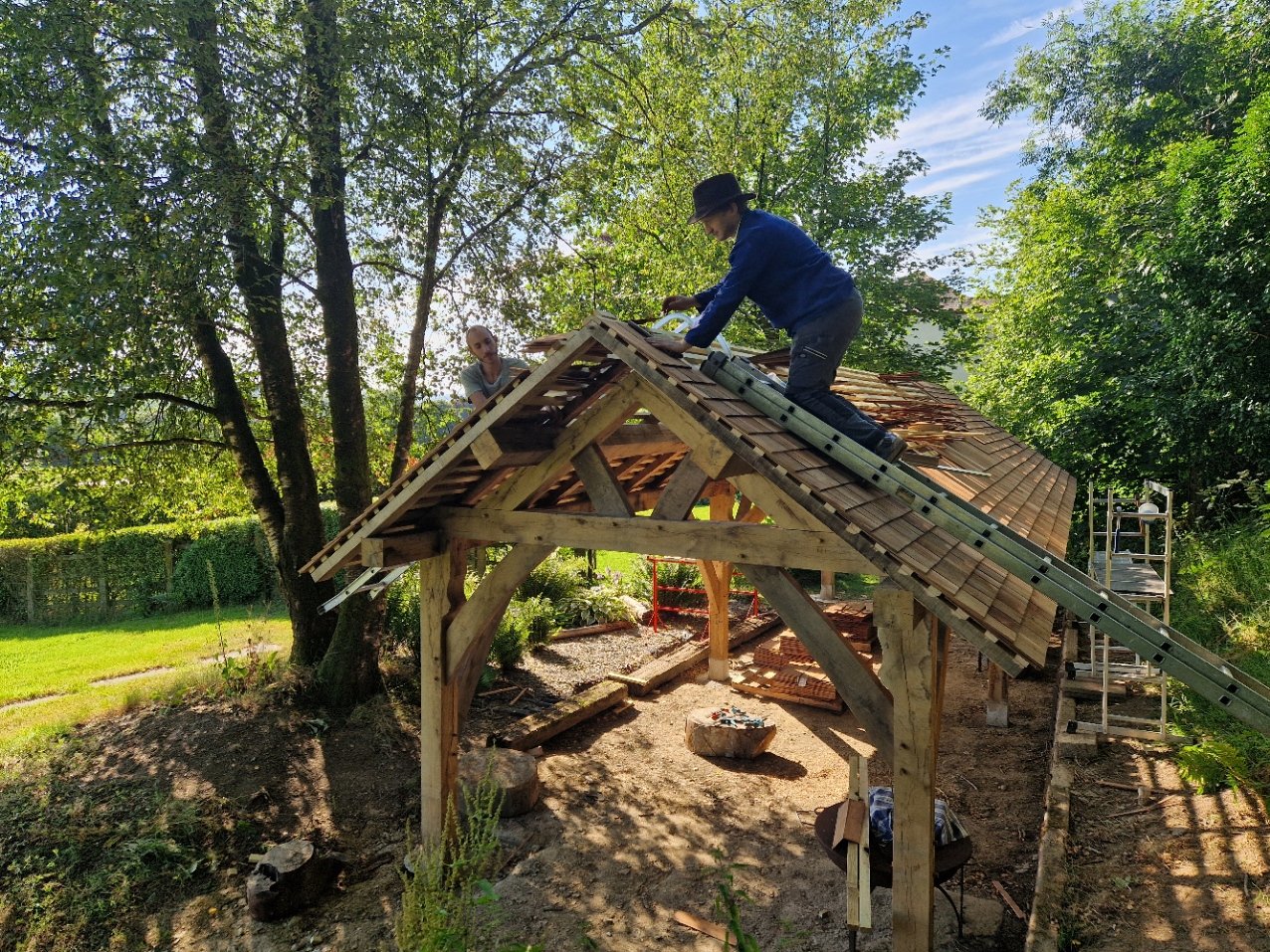 Luke & Alastair on the roof .jpg