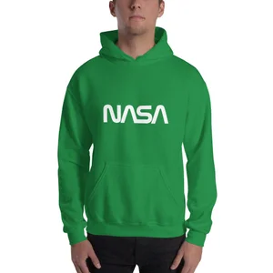 White NASA Logo Hoodie - AI Store