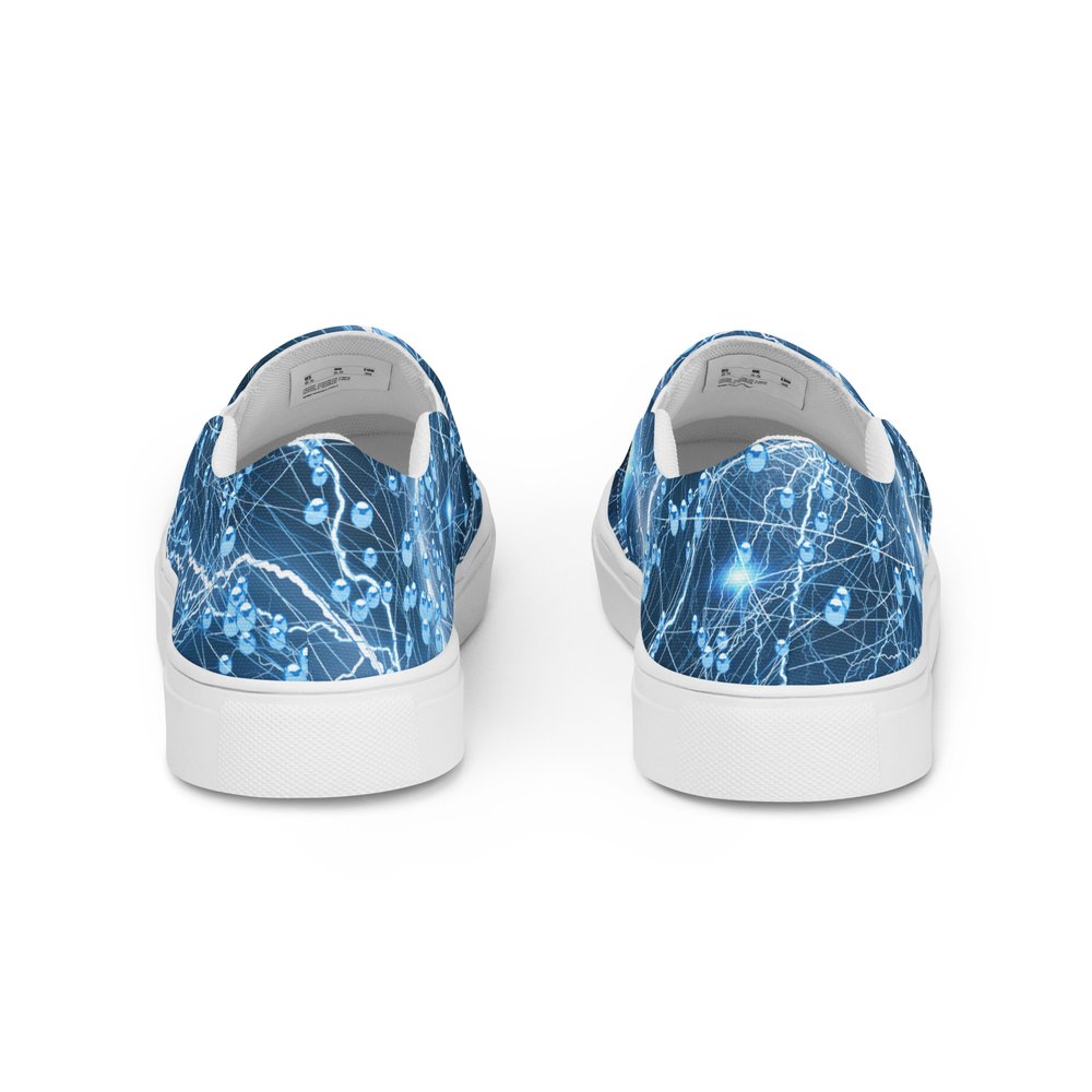 Neural Network Brain Slip-on Canvas Shoes (men's) - AI Store