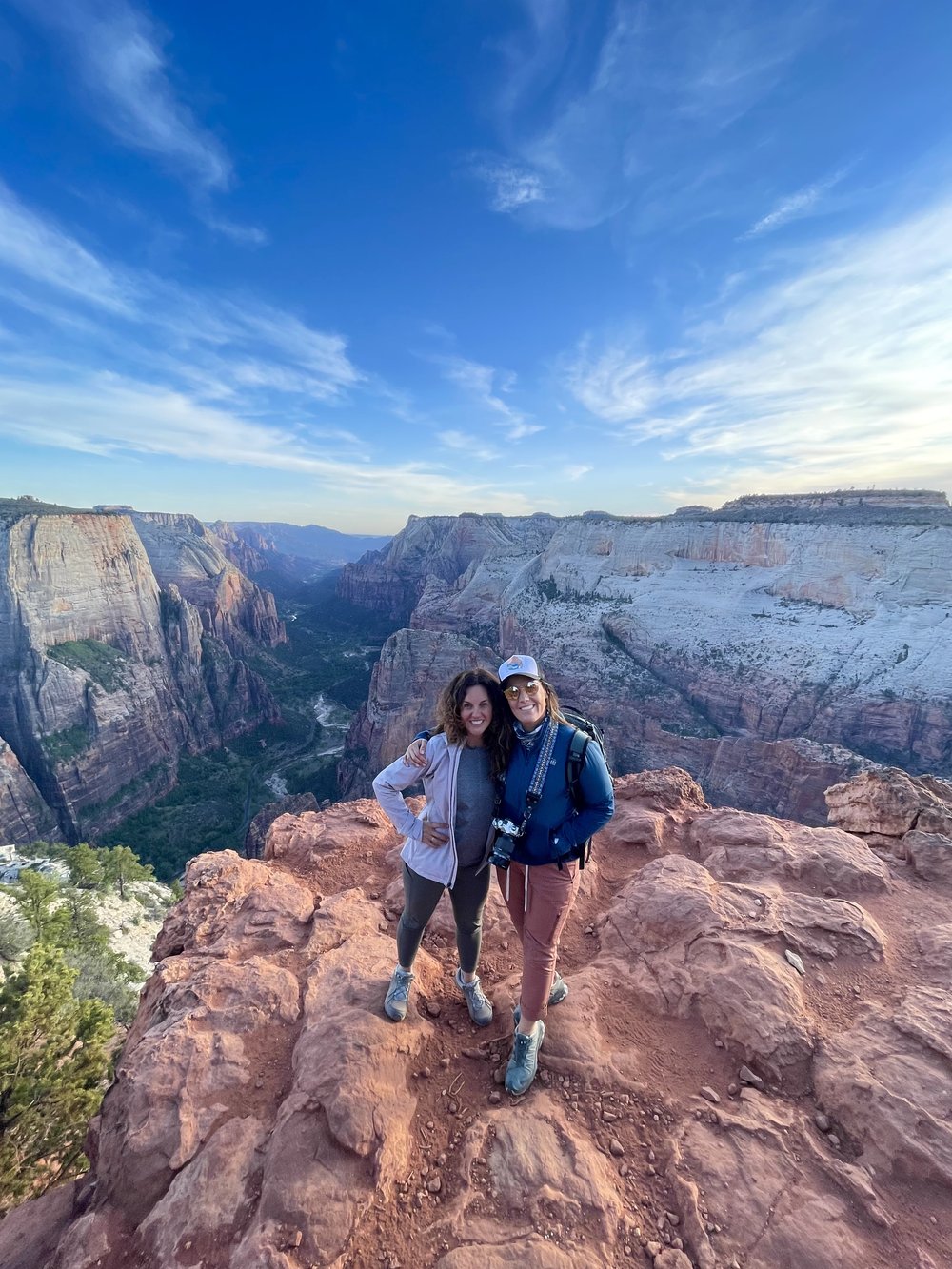 Two women in Zion National Park