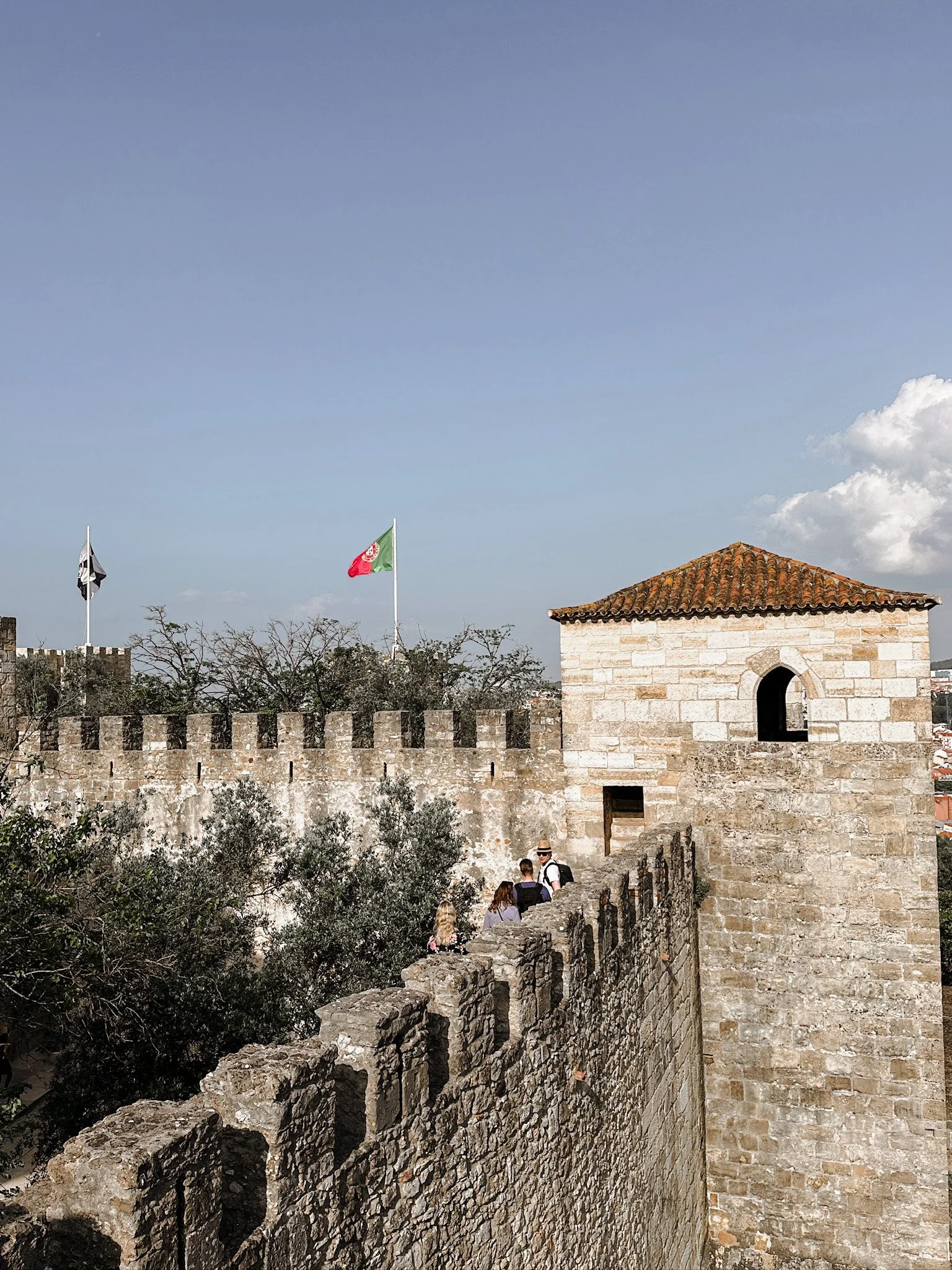 CelebrateandExplorelisboncastlewall.JPG