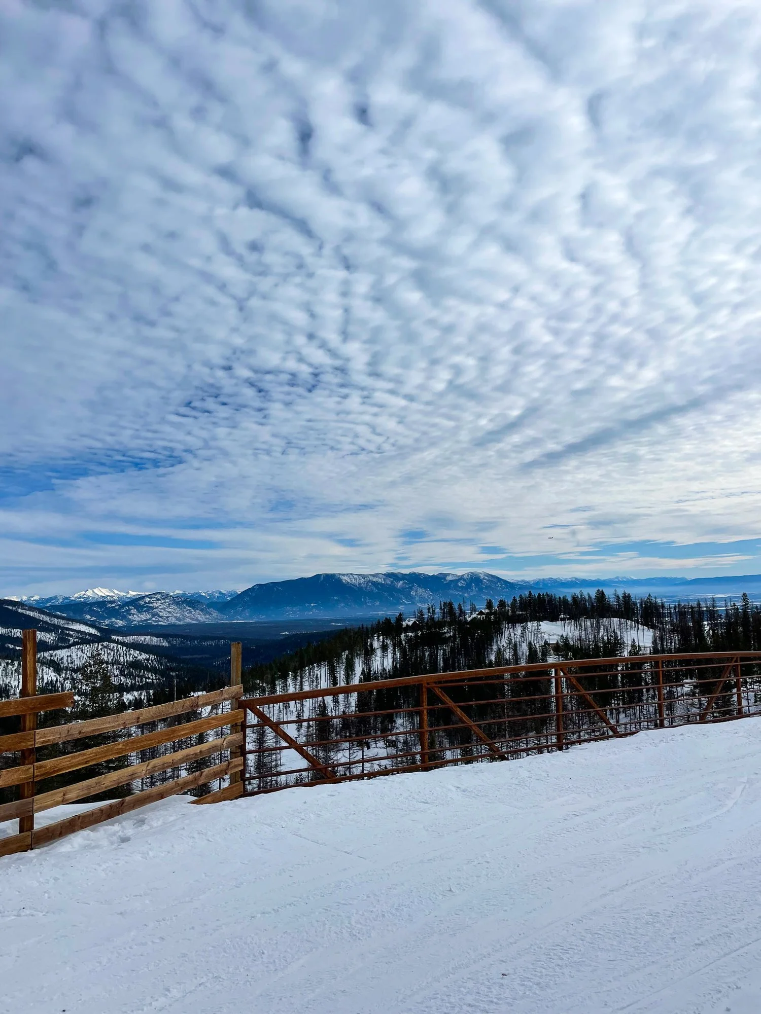 Views from the slopes of Whitefish Mountain Resort