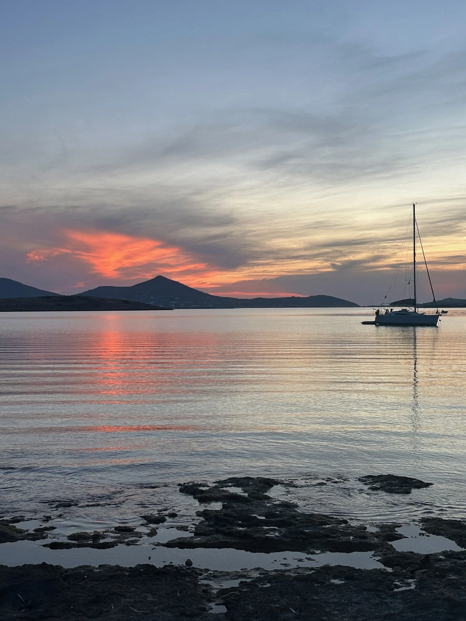 Sunset in Paros Greece