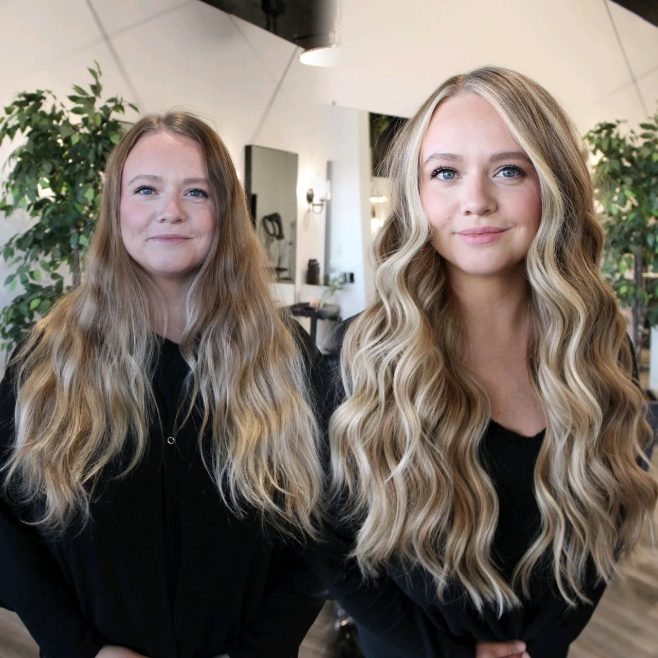 See the stunning before and after transformation with hair extensions at Elle Society Salon. Our expert stylists create voluminous, natural-looking extensions that blend seamlessly with your hair. Discover the perfect hair loss solution and achieve y