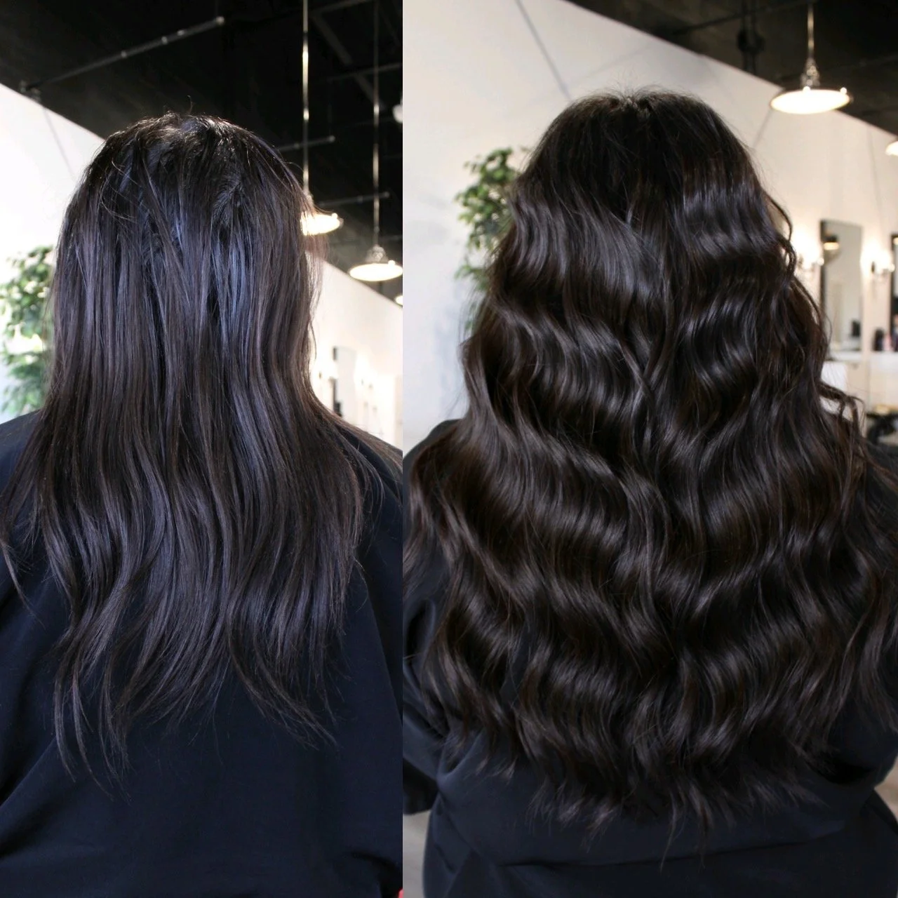 See the stunning before and after transformation with hair extensions at Elle Society Salon. Our expert stylists create voluminous, natural-looking extensions that blend seamlessly with your hair. Discover the perfect hair loss solution and achieve y