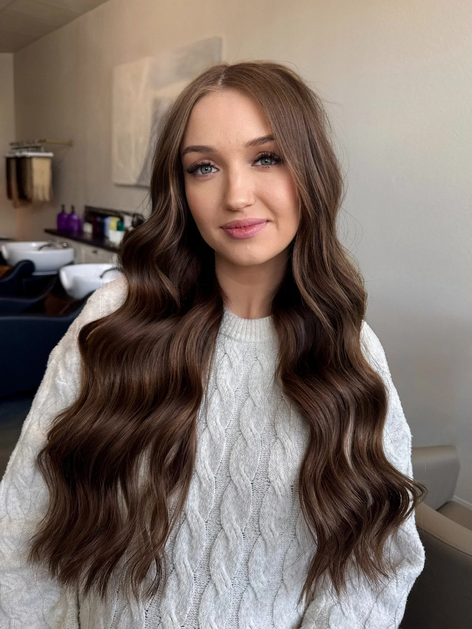 Hand-tied hair extensions for added fullness in West Linn, Oregon