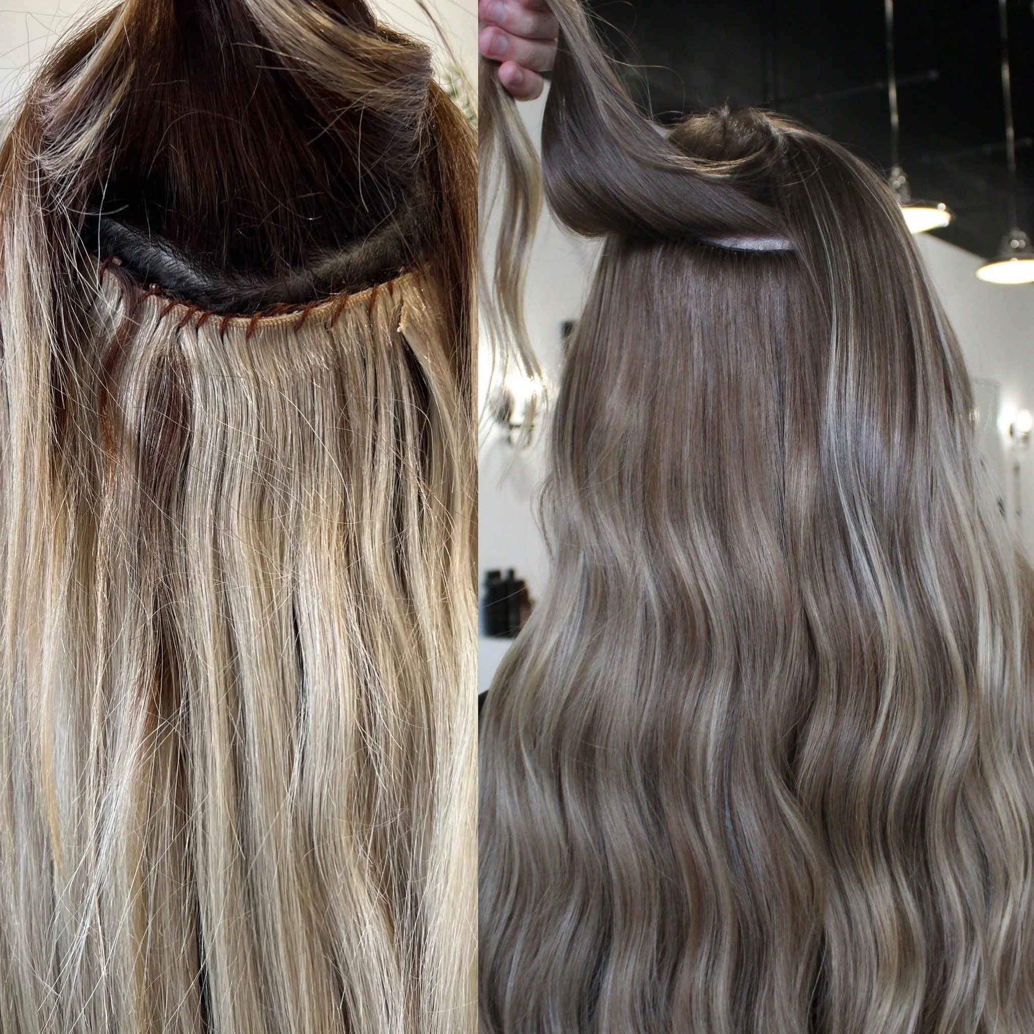 See the stunning before and after transformation with hair extensions at Elle Society Salon. Our expert stylists create voluminous, natural-looking extensions that blend seamlessly with your hair. Discover the perfect hair loss solution and achieve y