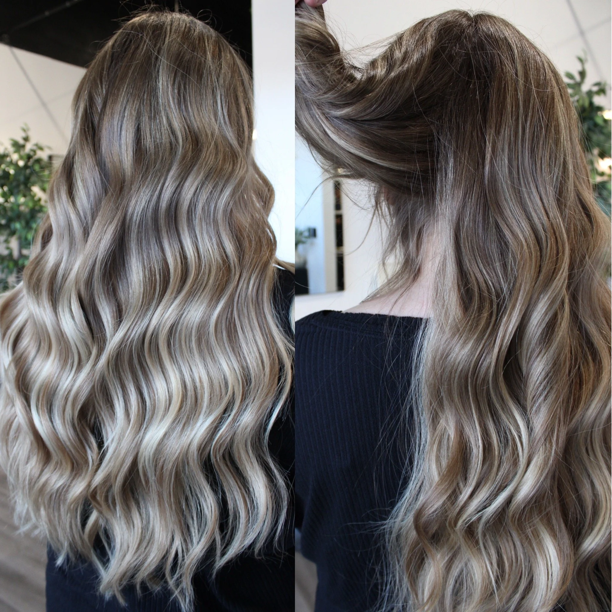 See the stunning before and after transformation with hair extensions at Elle Society Salon. Our expert stylists create voluminous, natural-looking extensions that blend seamlessly with your hair. Discover the perfect hair loss solution and achieve y