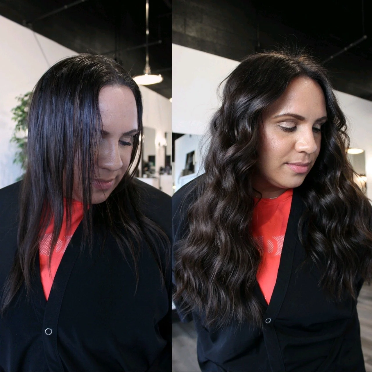 See the stunning before and after transformation with hair extensions at Elle Society Salon. Our expert stylists create voluminous, natural-looking extensions that blend seamlessly with your hair. Discover the perfect hair loss solution and achieve y