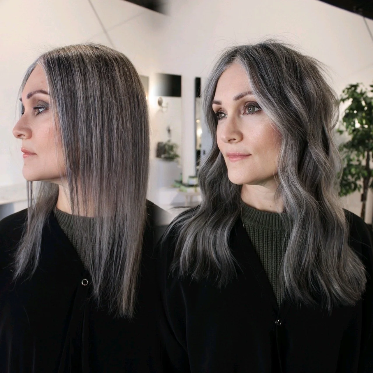 See the stunning before and after transformation with hair extensions at Elle Society Salon. Our expert stylists create voluminous, natural-looking extensions that blend seamlessly with your hair. Discover the perfect hair loss solution and achieve y