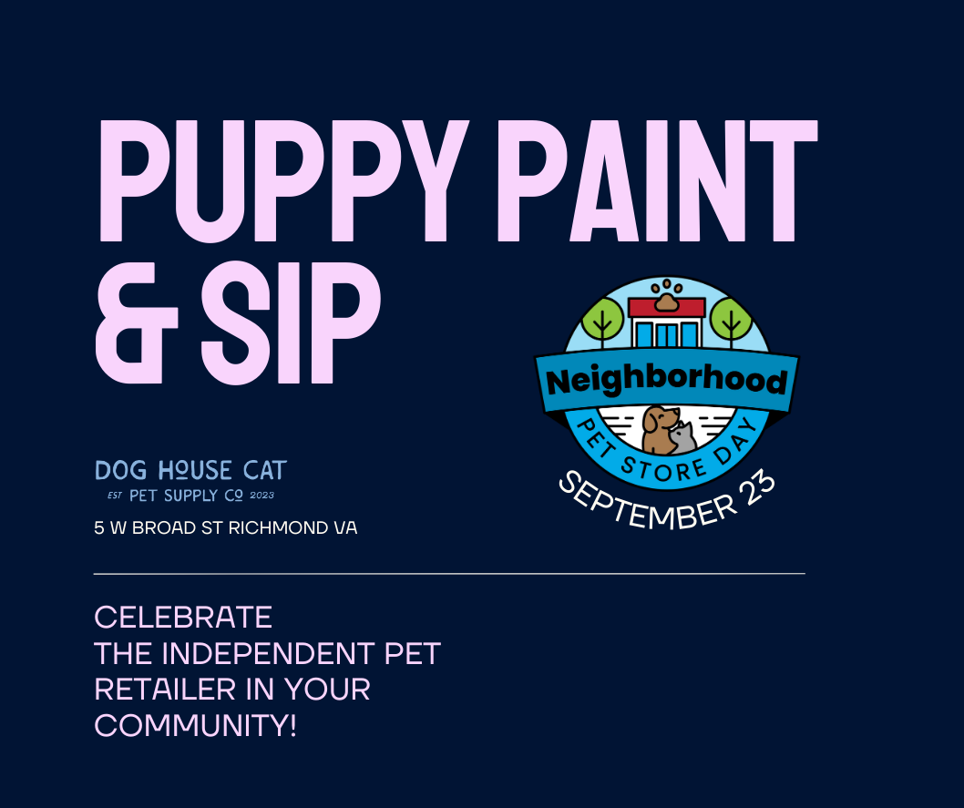 puppy paint & sip - neighborhood pet store day