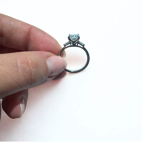 2.5ct lab grown bridal set preloved