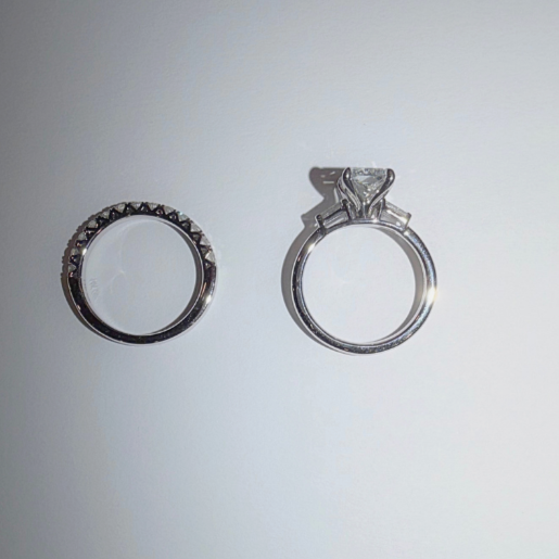 2.5ct lab grown bridal set preloved