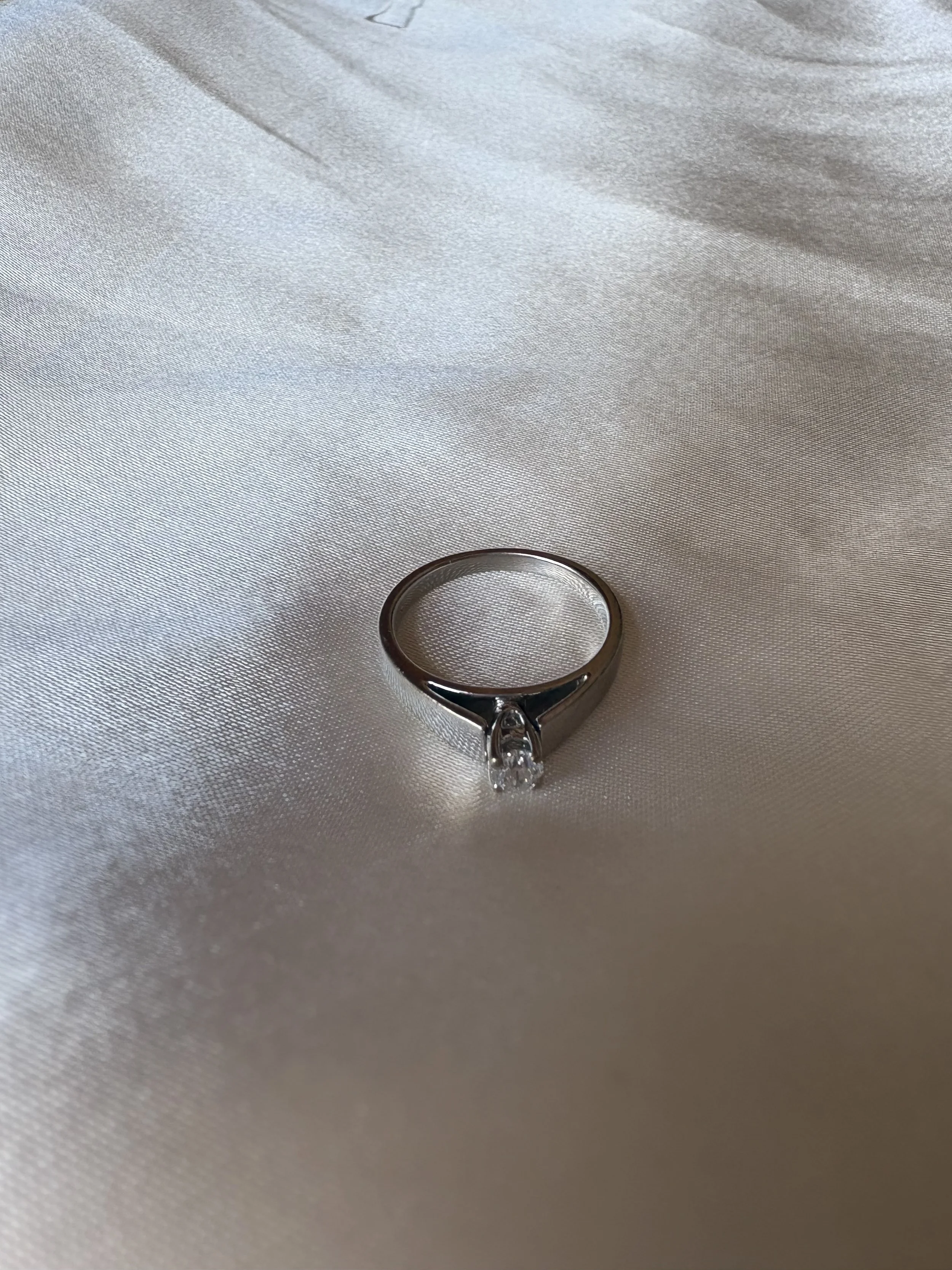 0.23ct 14K White GoldDiamond Engagement Ring, Size 7 | Maple
