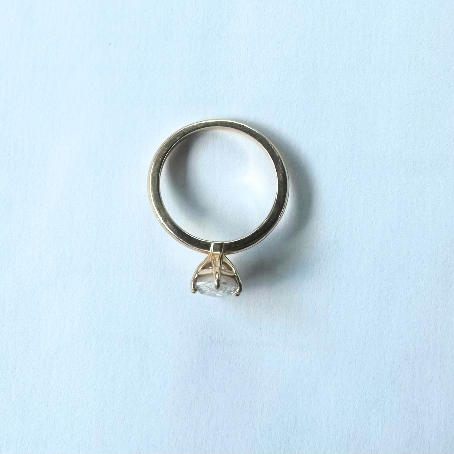 6-prong marquise engagement ring straight view