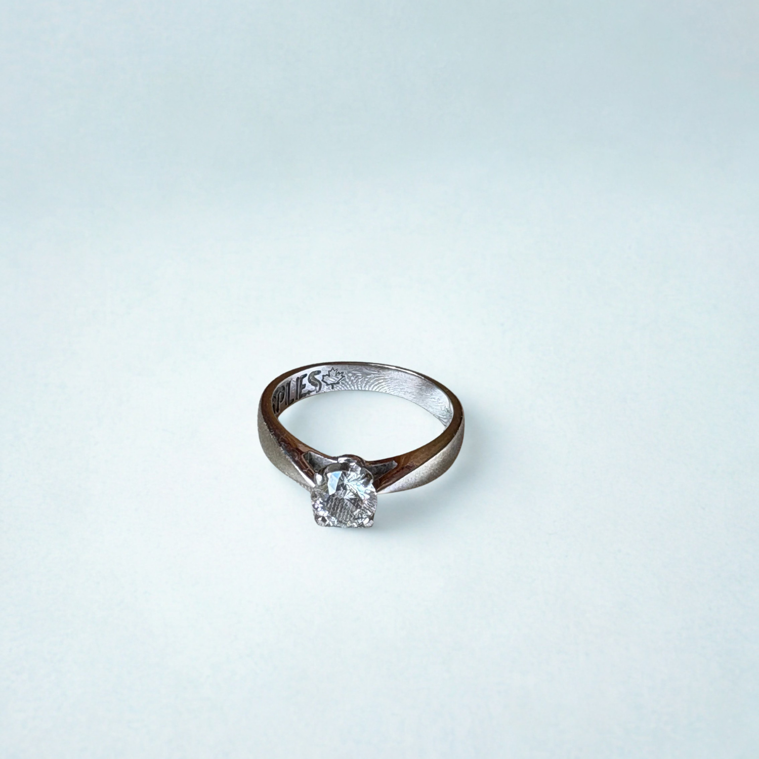 0.73ct Round Brilliant Canadian Diamond Engagement Ring, 18K White Gold | Aurora