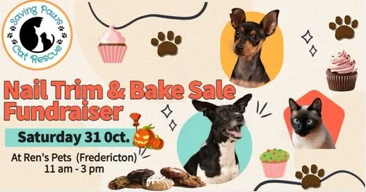 ren's pets nail trim and Bake sale fundraiser.jpg