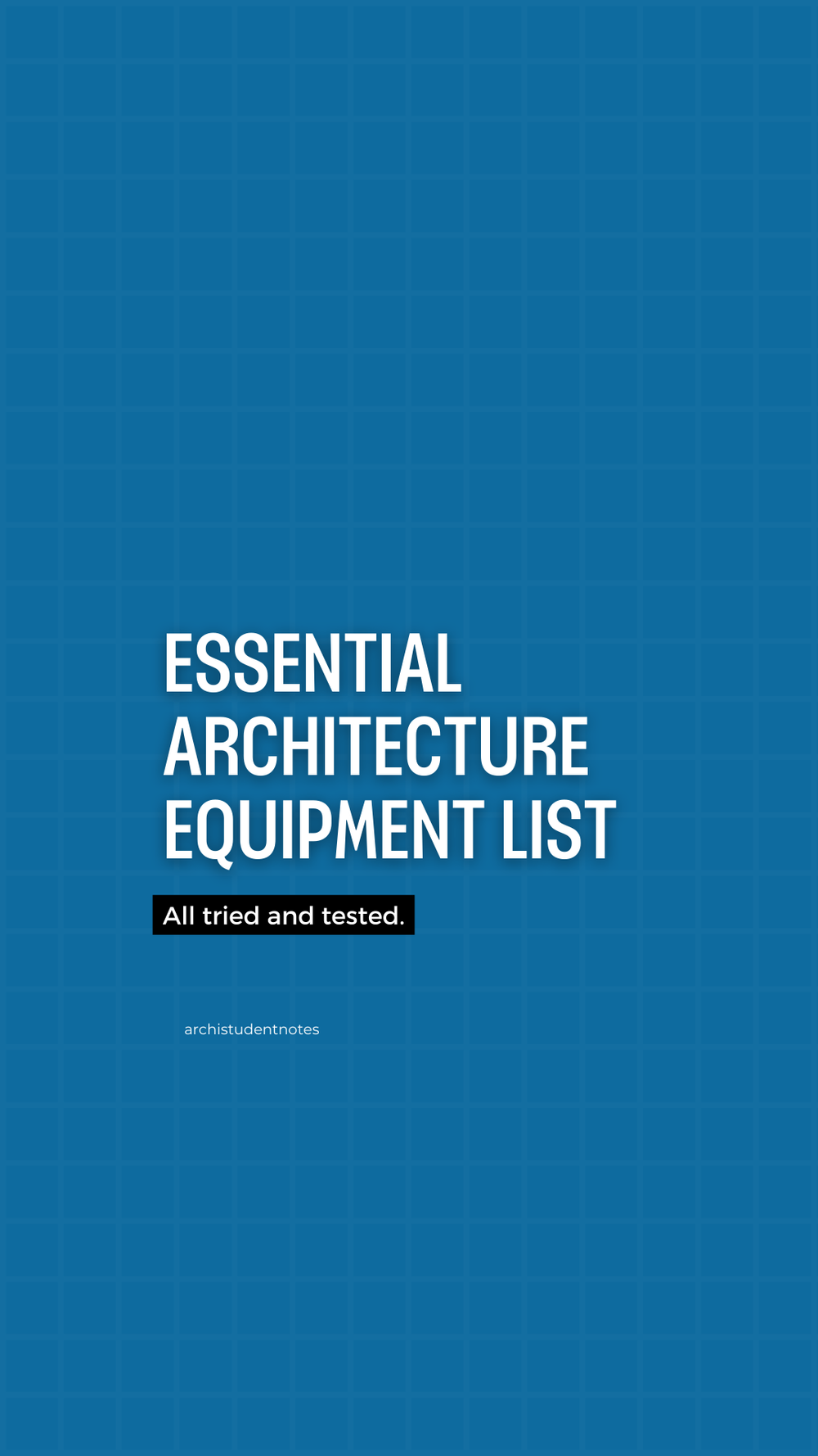 Essential Architecture Supplies for Design Professionals