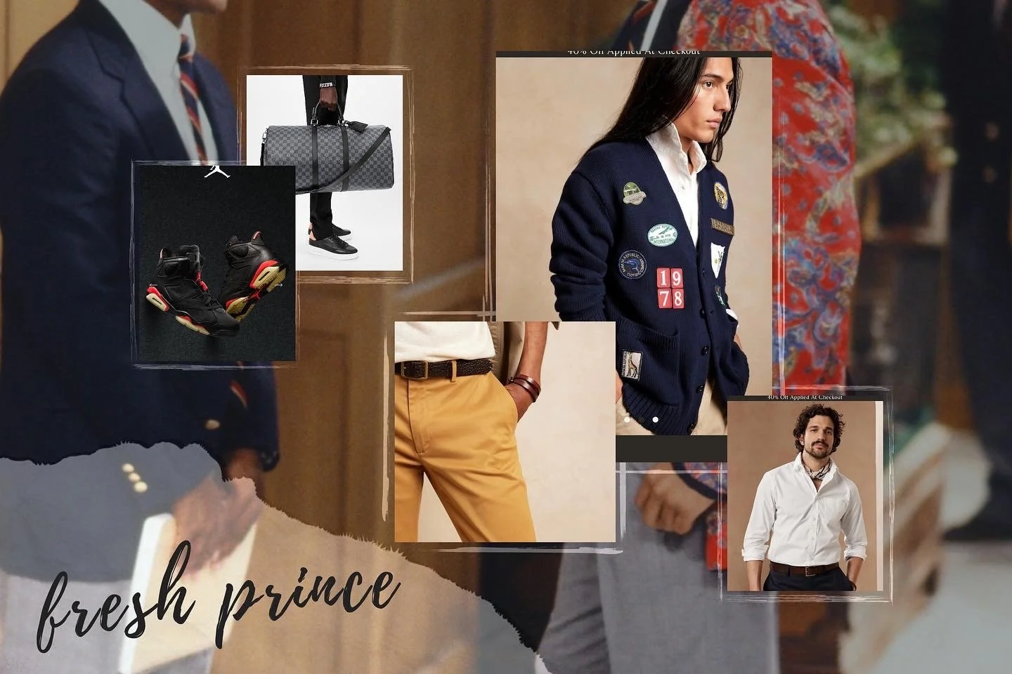 MoodBoard Inspo for Andrew Manning Photoshoot