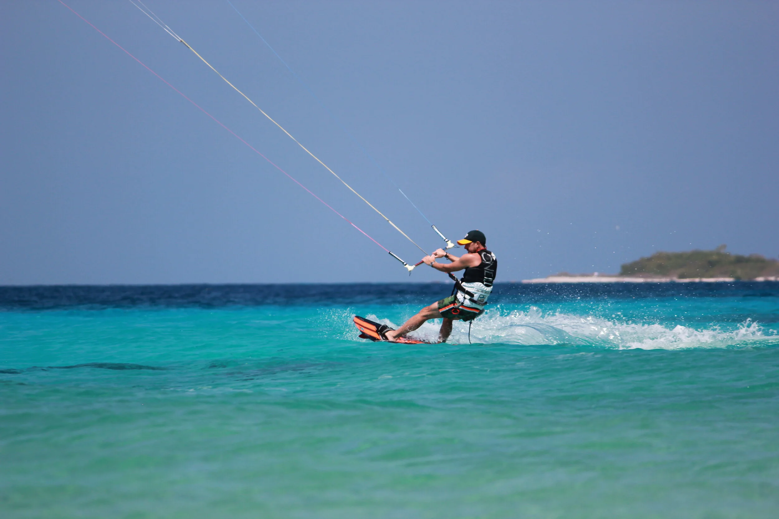 Kite surfing on Bonaire