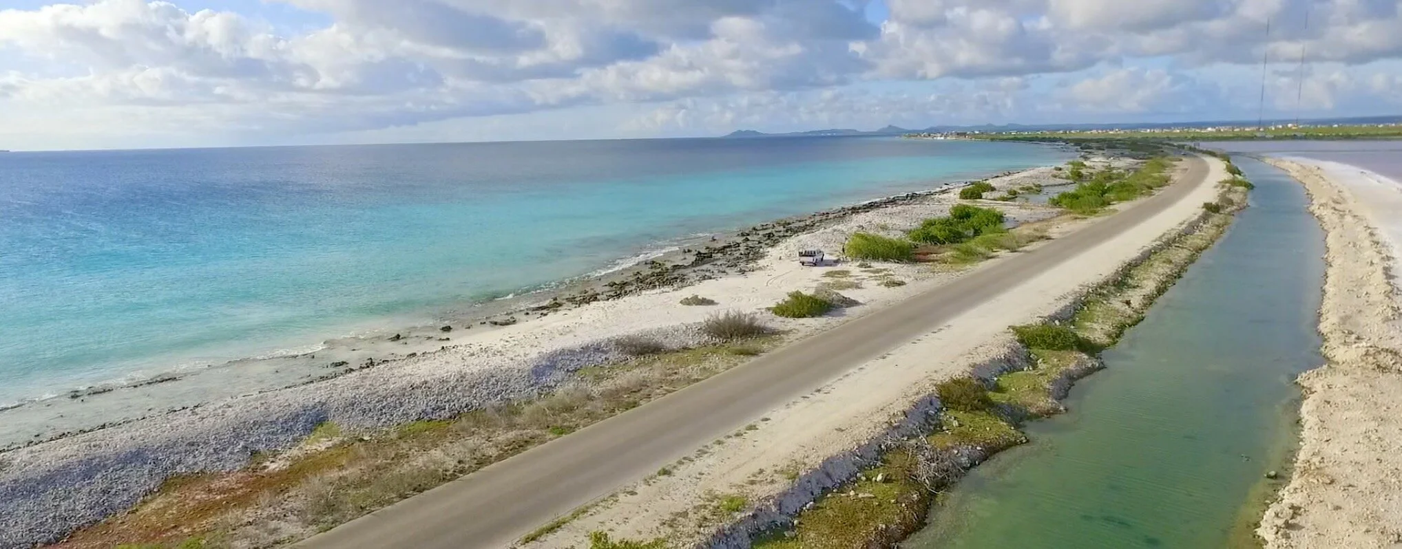 Caribbean sea from above
