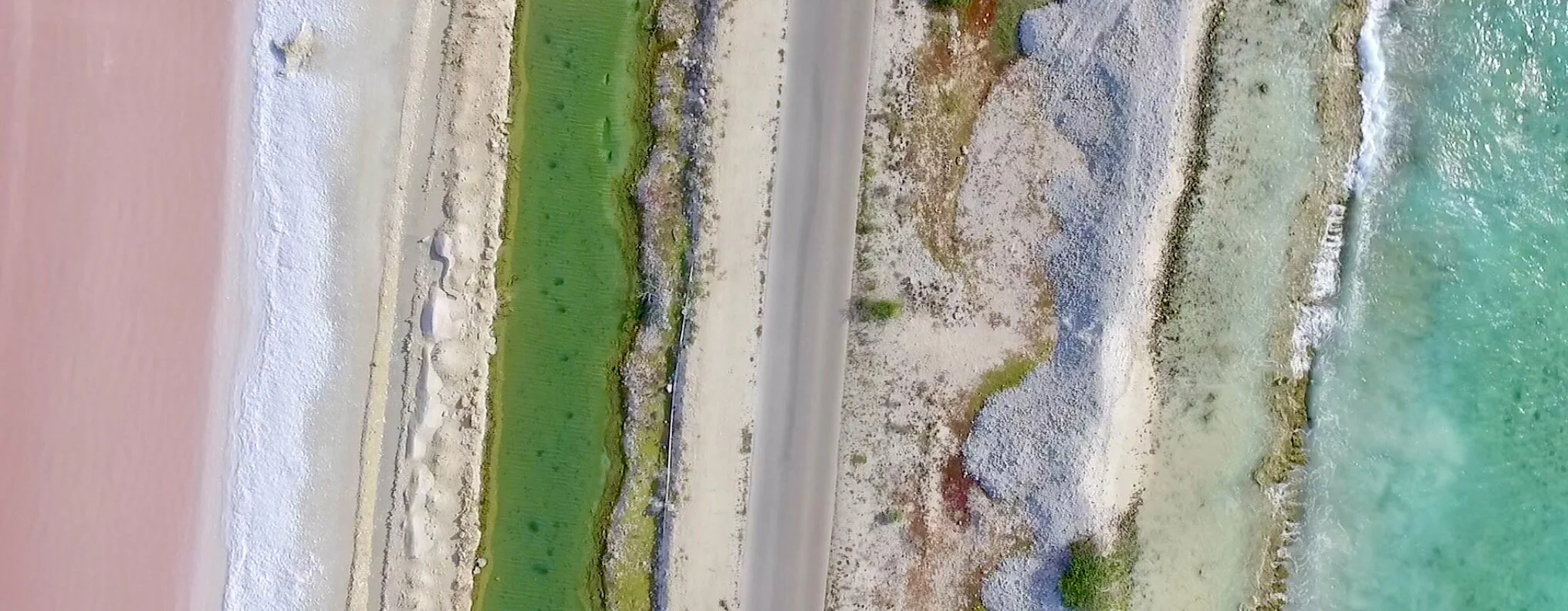 View over salt and sea