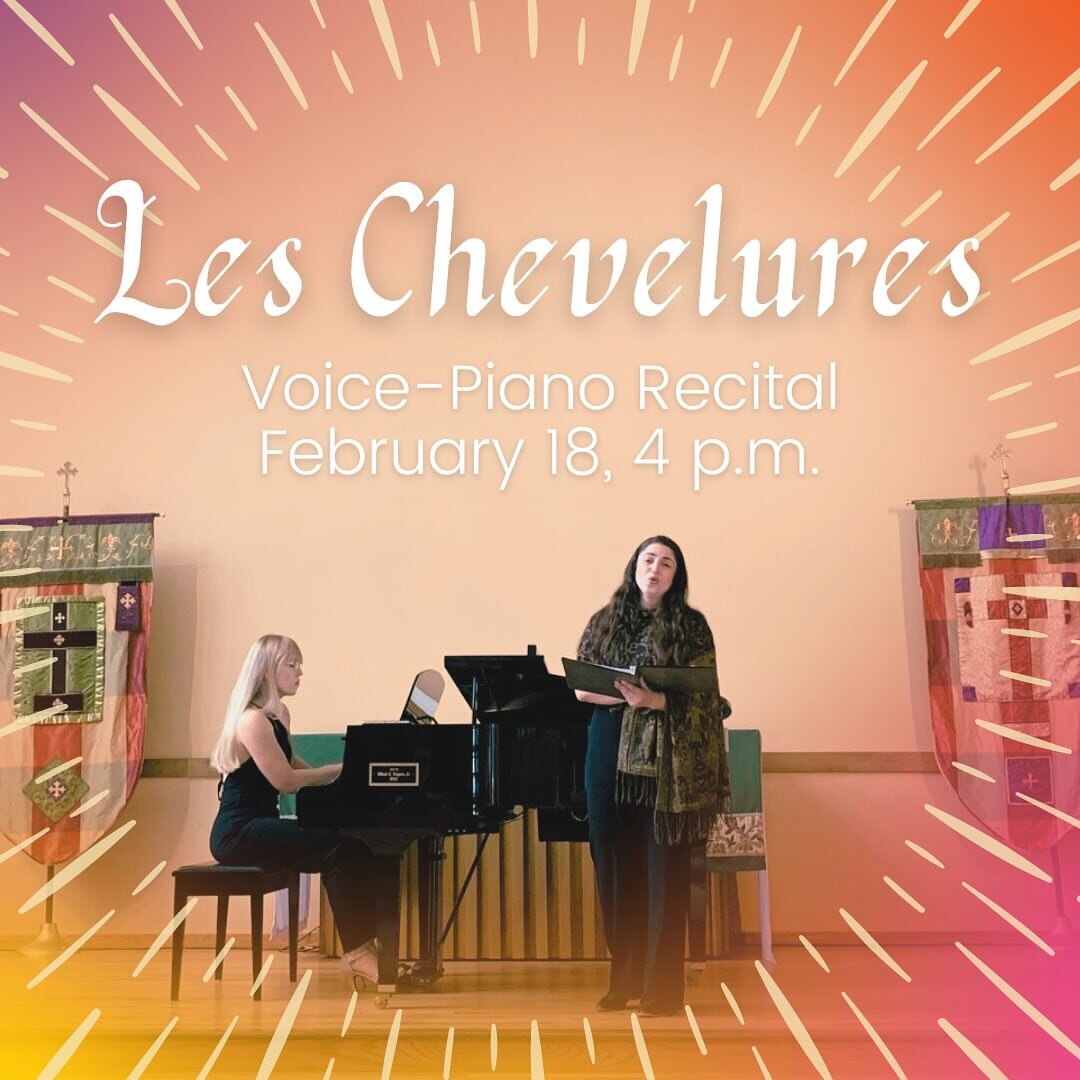 Join us Sunday afternoon at 4 p.m. as we welcome the return of Raha Mirzadegan &amp; Sarah Young for their second recital as the voice-piano duo Les Chevelures. We&rsquo;ll gather for an hour-long concert featuring works by Britten, Purcell, and Vaug