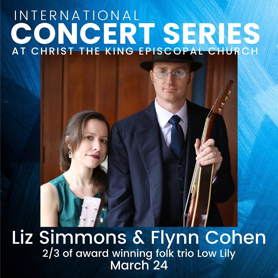 We are so excited to welcome Liz Simmons and Flynn Cohen this Sunday! Liz and Flynn are the founding couple of the award-winning American roots and folk band Low Lily. Join us for a dynamic shown of folks and roots music!
Tickets on our website 🎶
#l