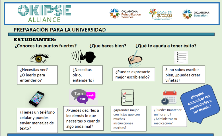 Infographic for students and families in graphic format