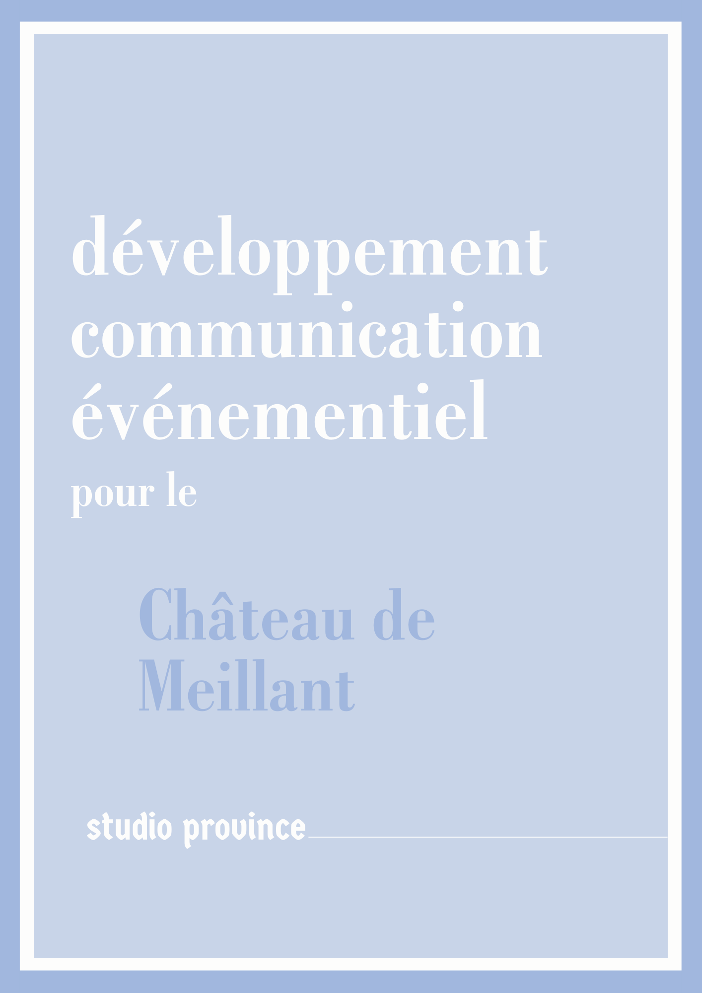 etude stratégie communication chateau