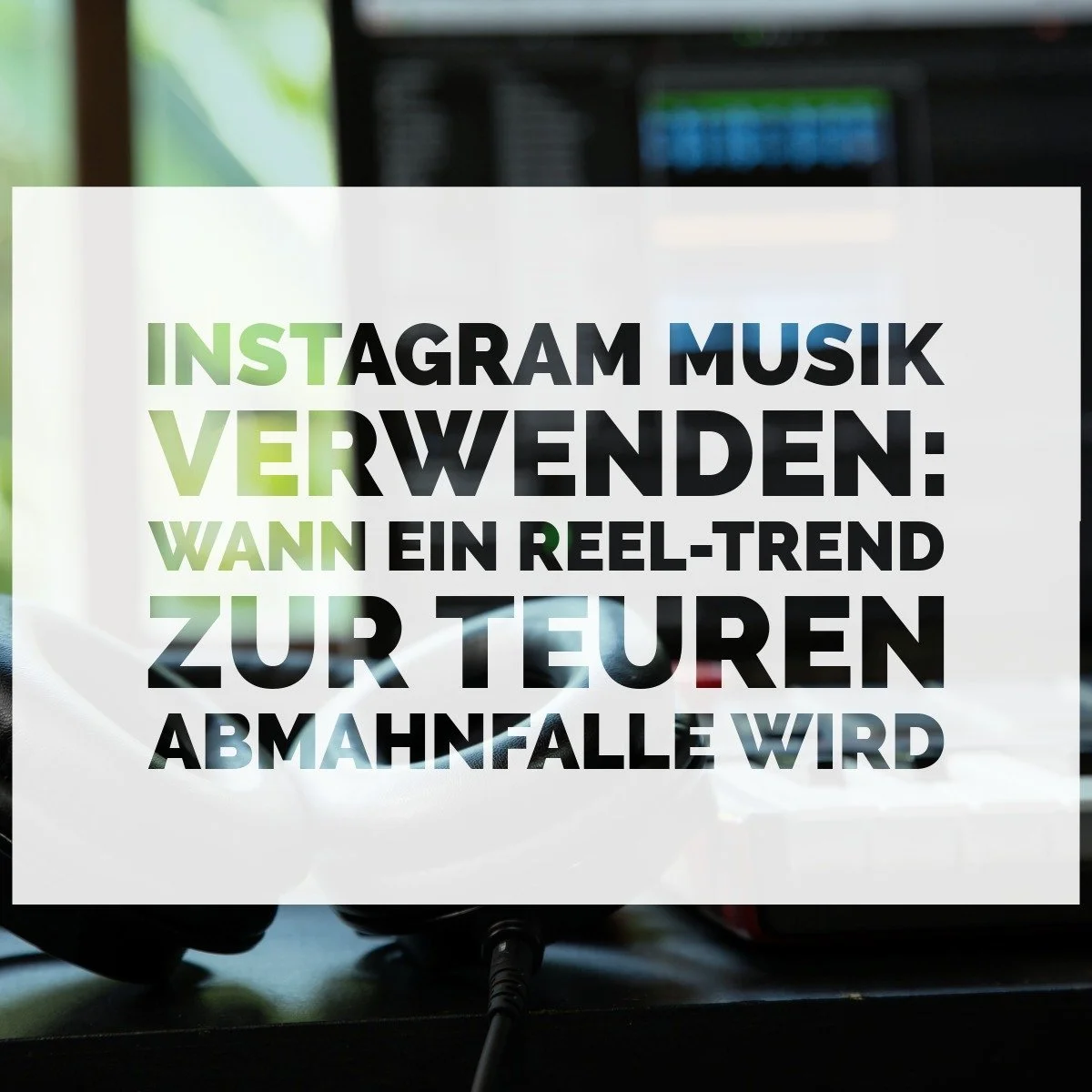 Vorsicht bei der Verwendung von Musik bei Social Media Posts