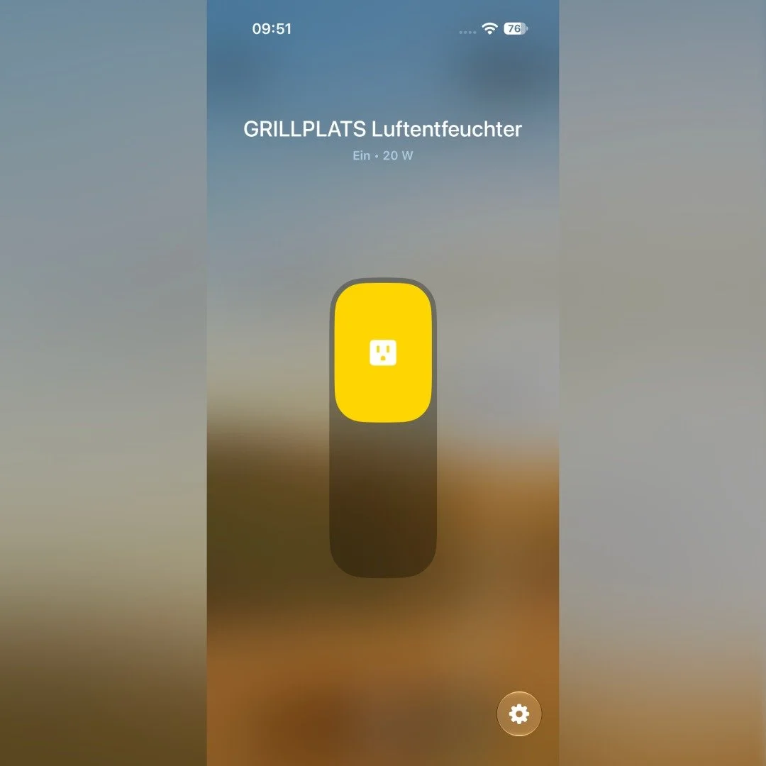 So sieht der Stromverbrauch der Ikea Grillplats unter Homekit aus