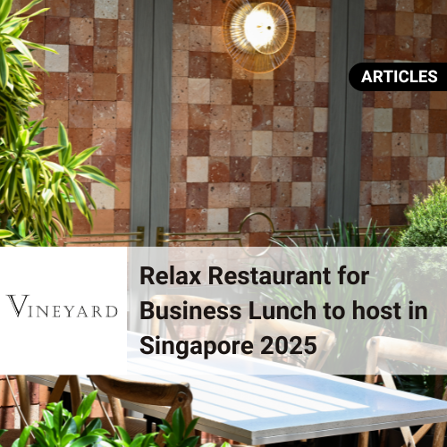 Best Restaurant for Business Lunch Singapore