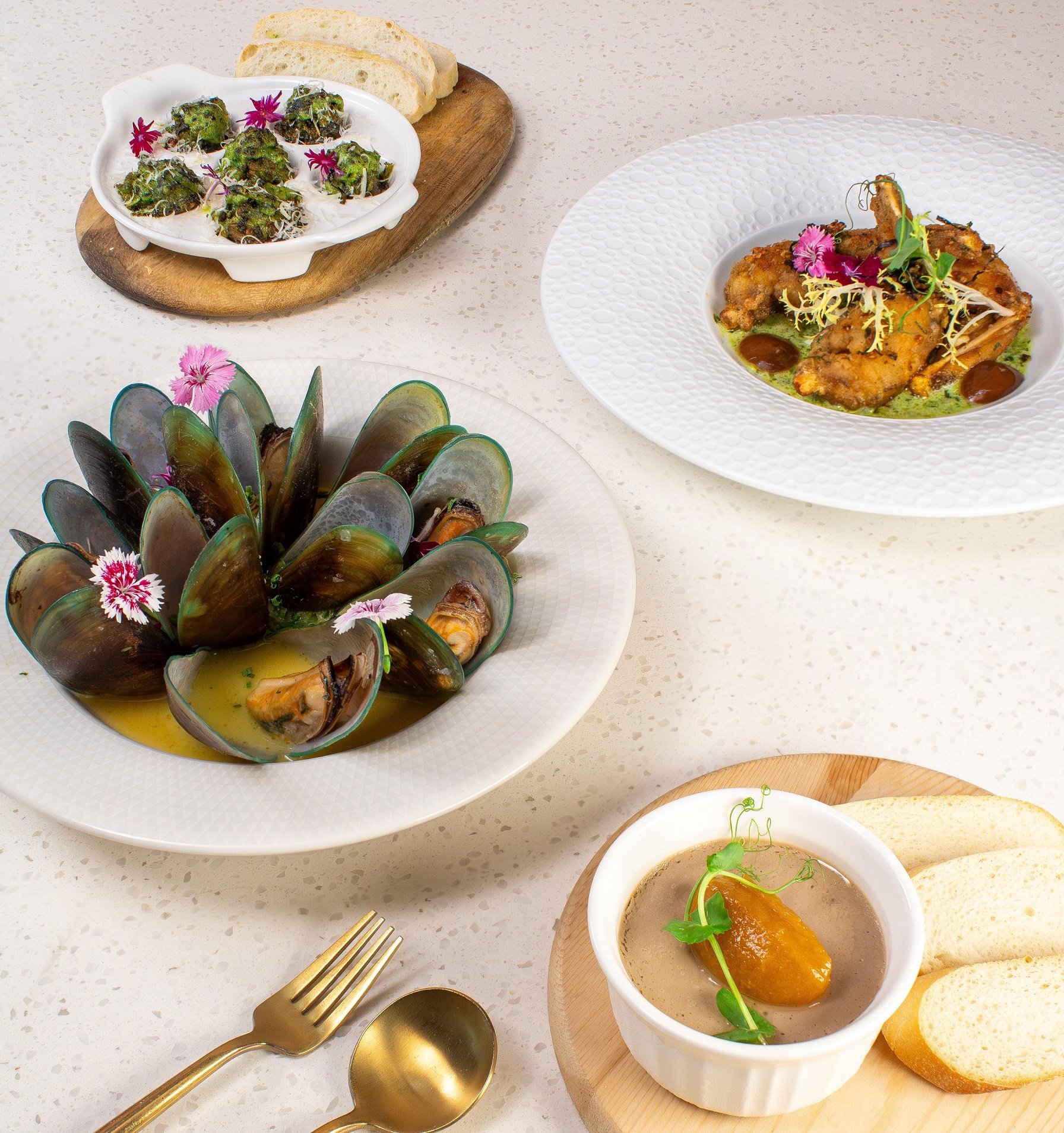 VIneyard at Hortpark starter menu