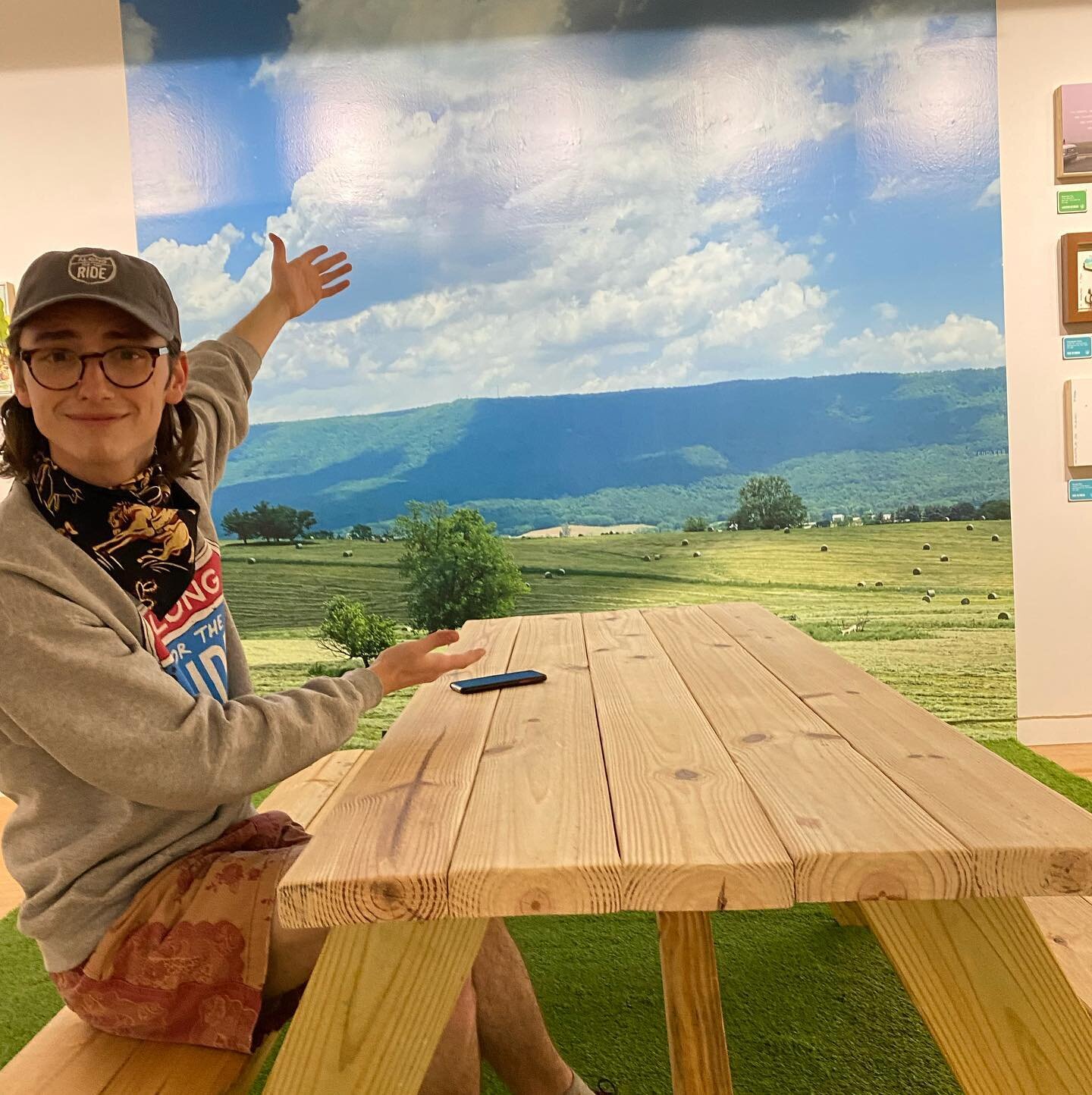 See you all tomorrow night @artspace_shreveport 6pm for a chat with @larssonmcswain and me about our show &ldquo;Along for the Ride&rdquo;! #alongfortheride #reststop #roadtrip #roadart
