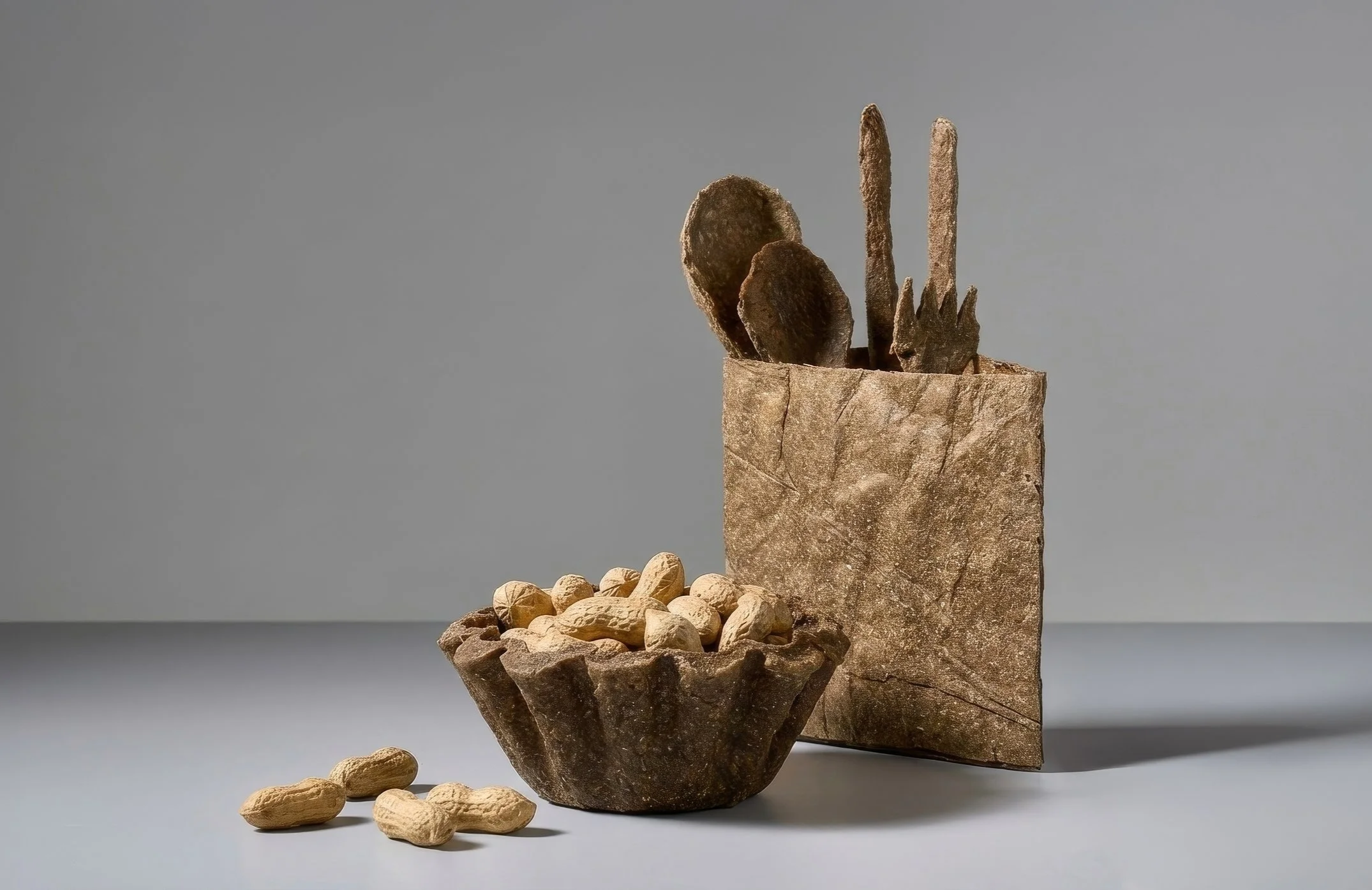 Experimenting Bio Materials - Peanut shell