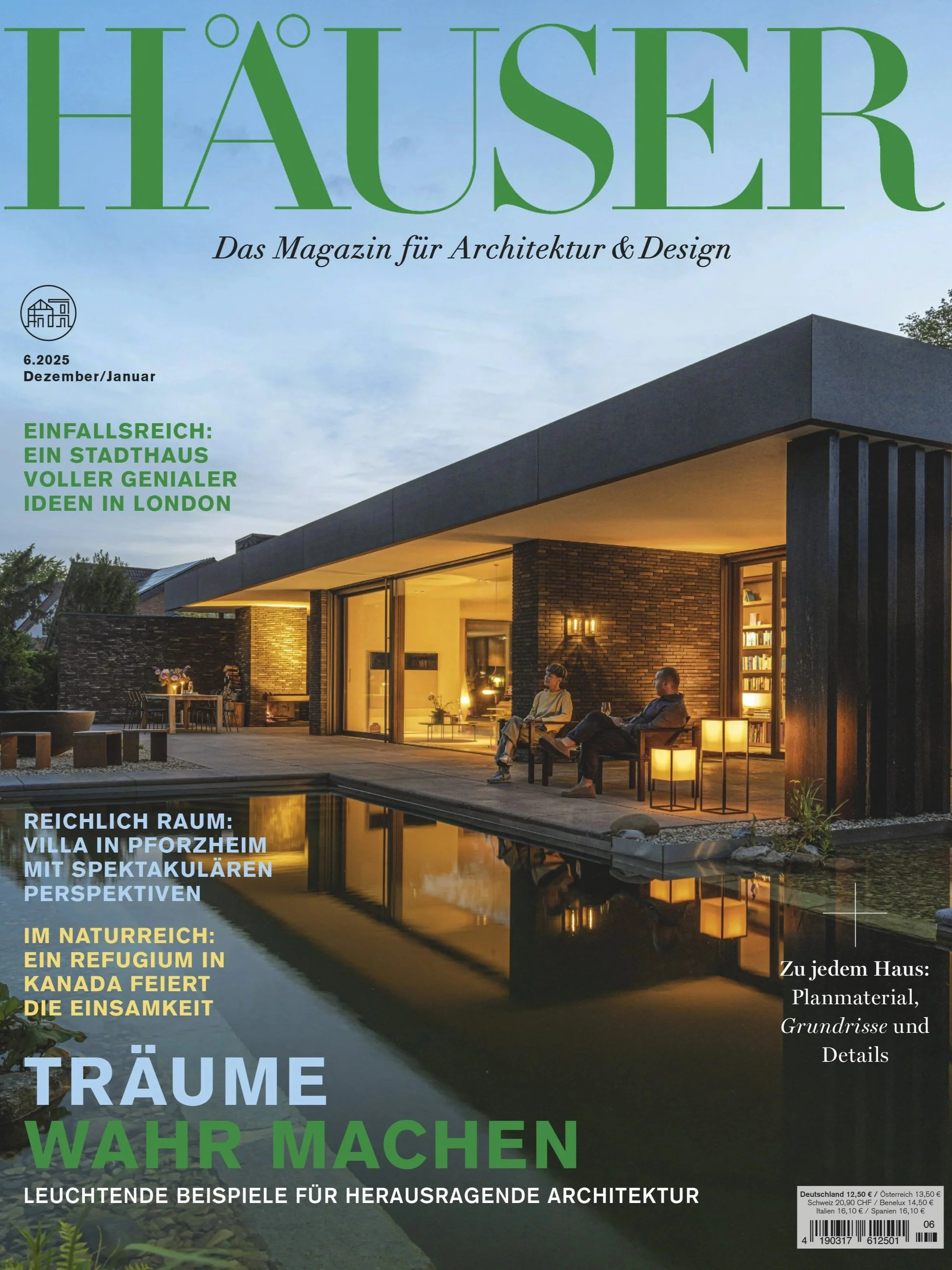 Architekturfoto auf der Titelseite des häuser magazins 6.25 fotografiert in rheda-wiedenbrück