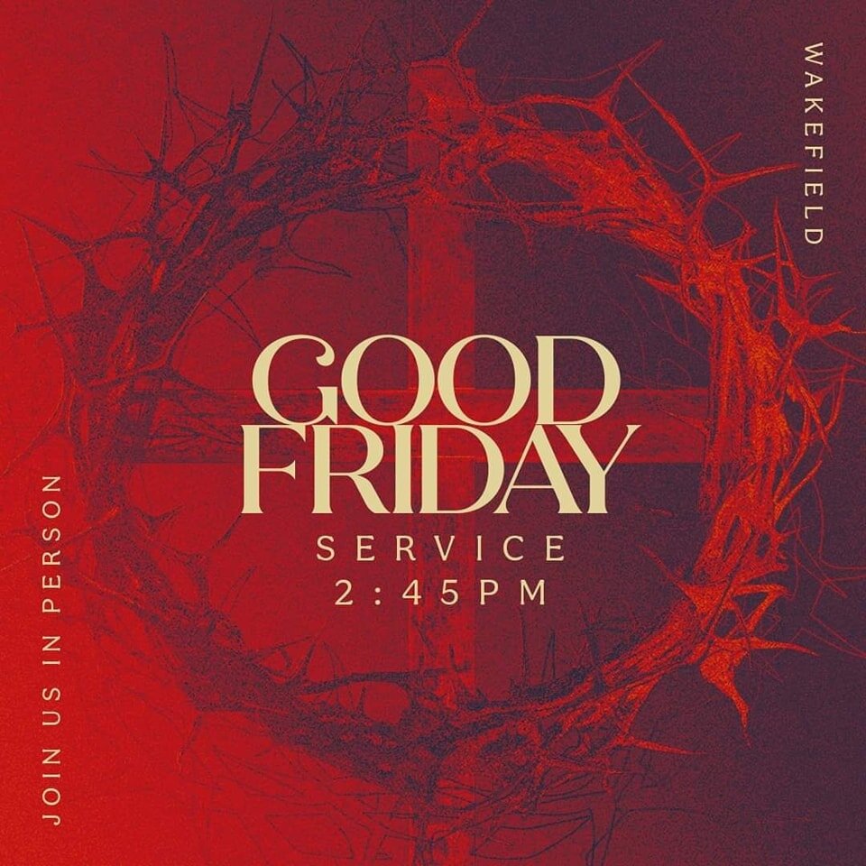 Tomorrow we remember the most important moment in human history. A moment where divinity is sacrificed for humanity, a moment where a letter of love is written with divine blood, a moment where Jesus' death makes the worst Friday, good. 

Join us in 