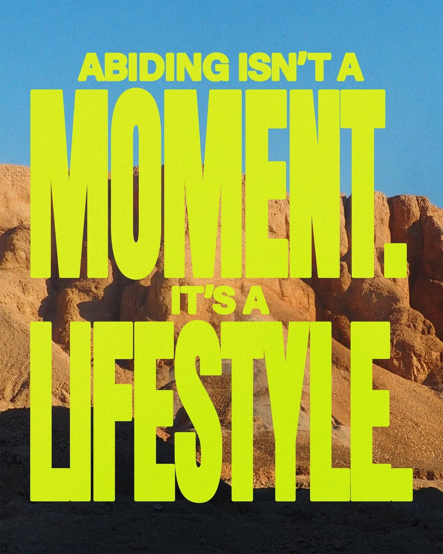 Abiding in Christ isn&rsquo;t a one time choice, it&rsquo;s a daily walk. A surrendered life. A continual yes.