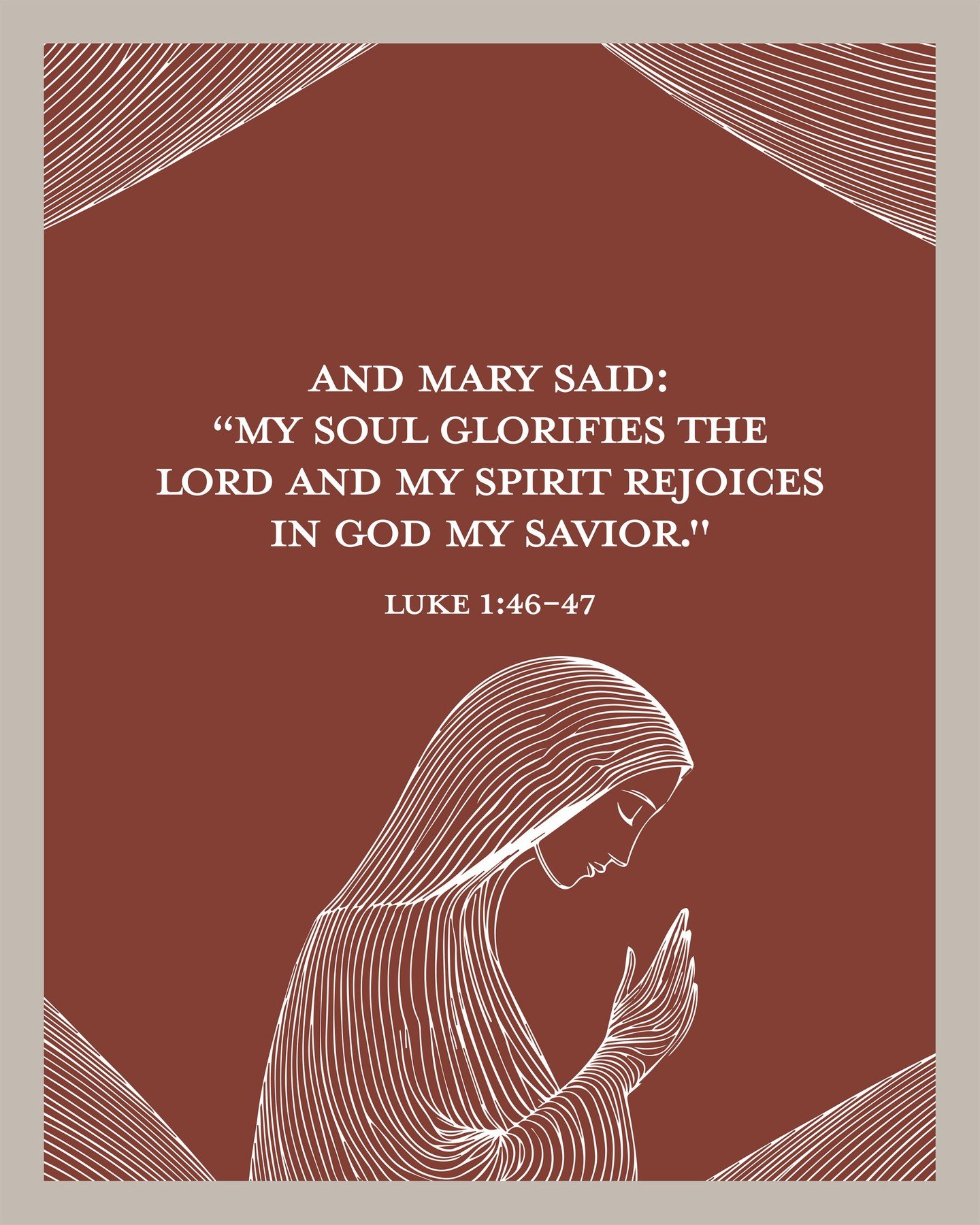 Even when things were confusing for Mary, she chose to glorify God. May that be our response too.