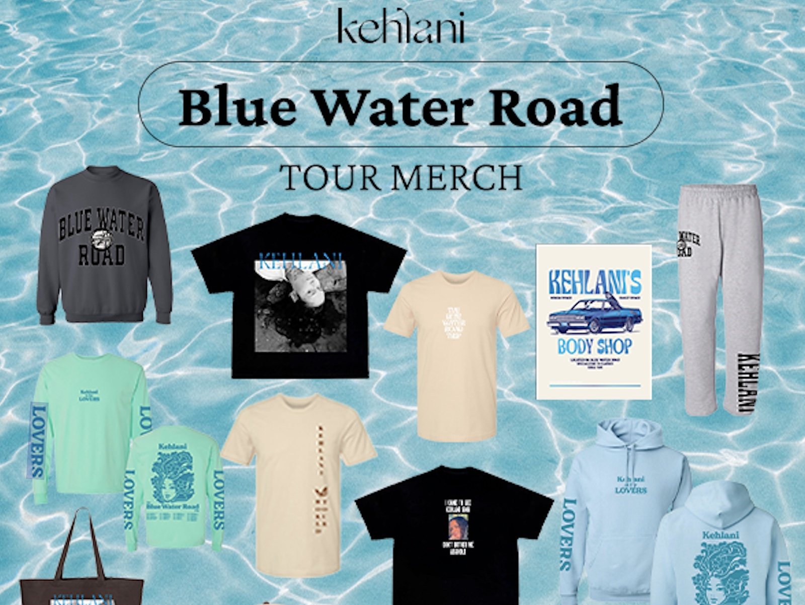 Kehlani's new Blue Water Road Tour merch is way flashier than you realize — Attack The Culture