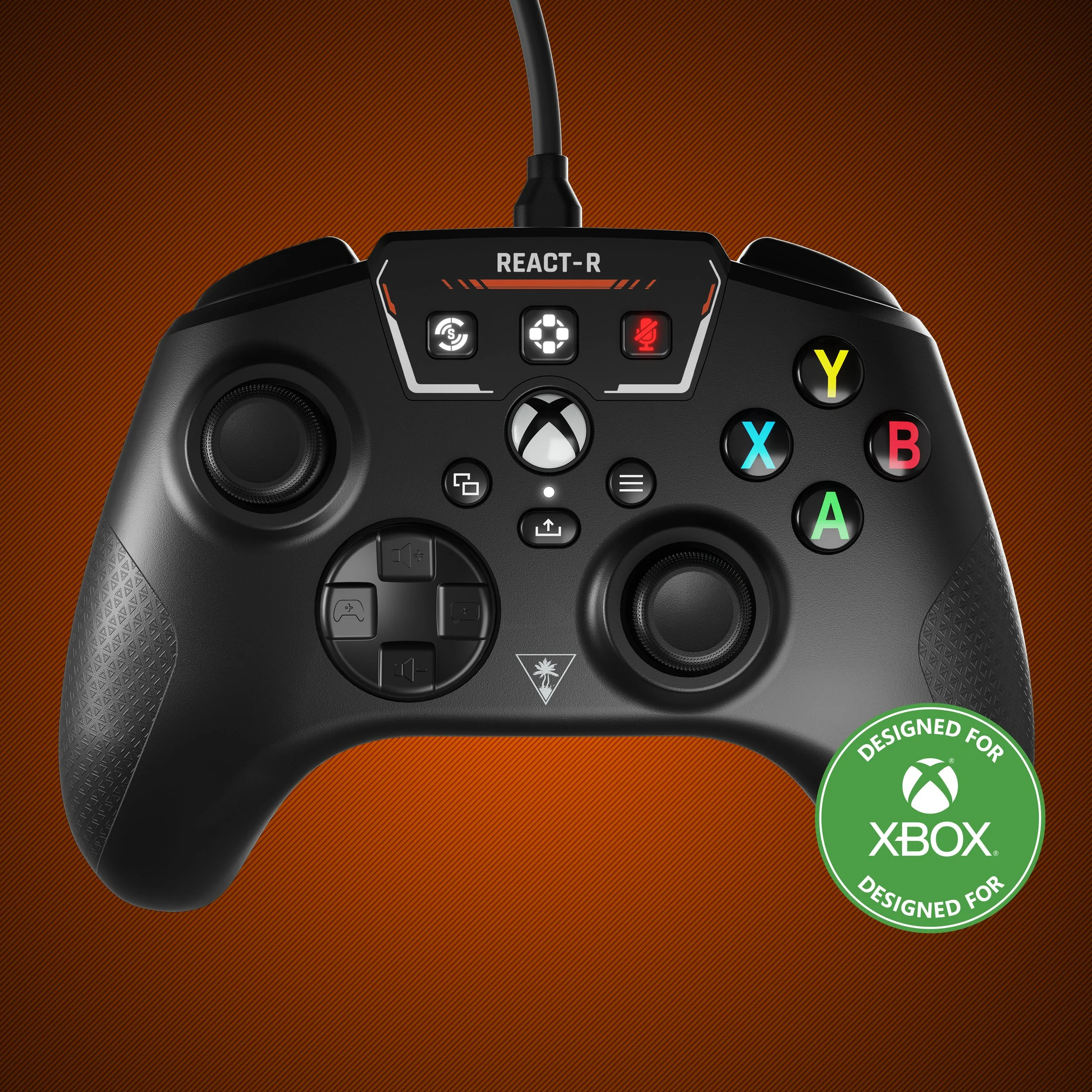 Turtle Beach REACT-R  Black Controller Detail Image 8 Designed For Xbox.jpg