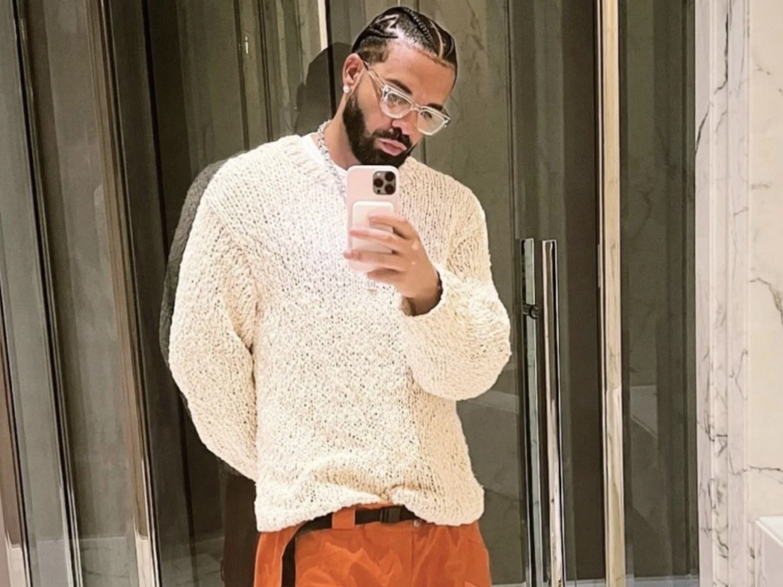 Drake is also a selfie god these days too