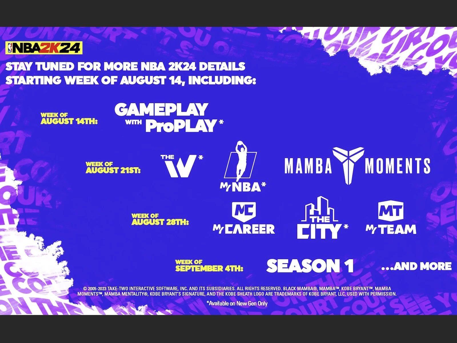 NBA 2K24: Here's your campaign content roadmap details