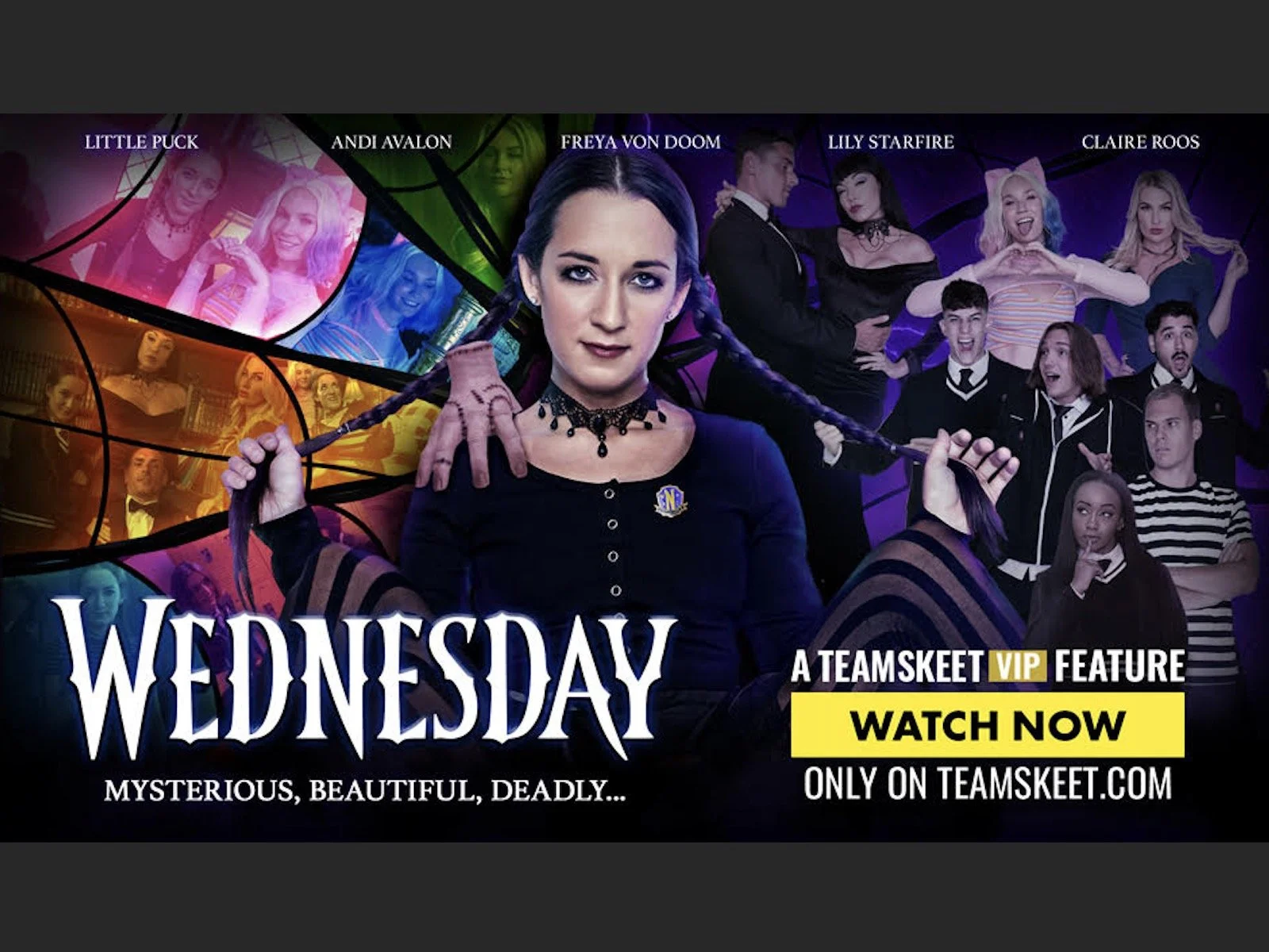 TeamSkeet: It's jaw-dropping fun in the new 'Wednesday' must-see Freya Von Doom masterpiece