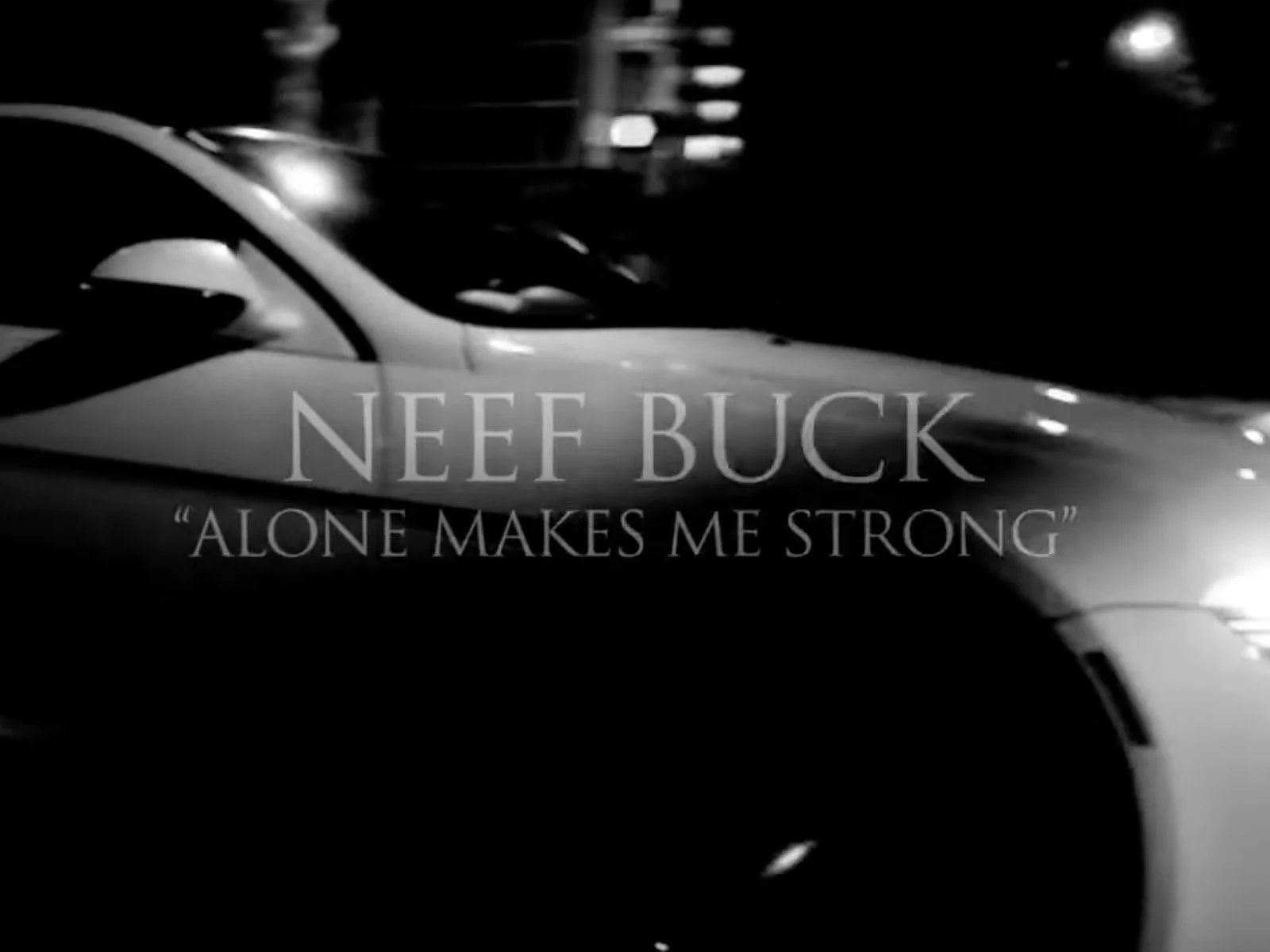 Neef Buck: It’s a thought-provoking cruise in the ALONE MAKES YOU STRONG music video